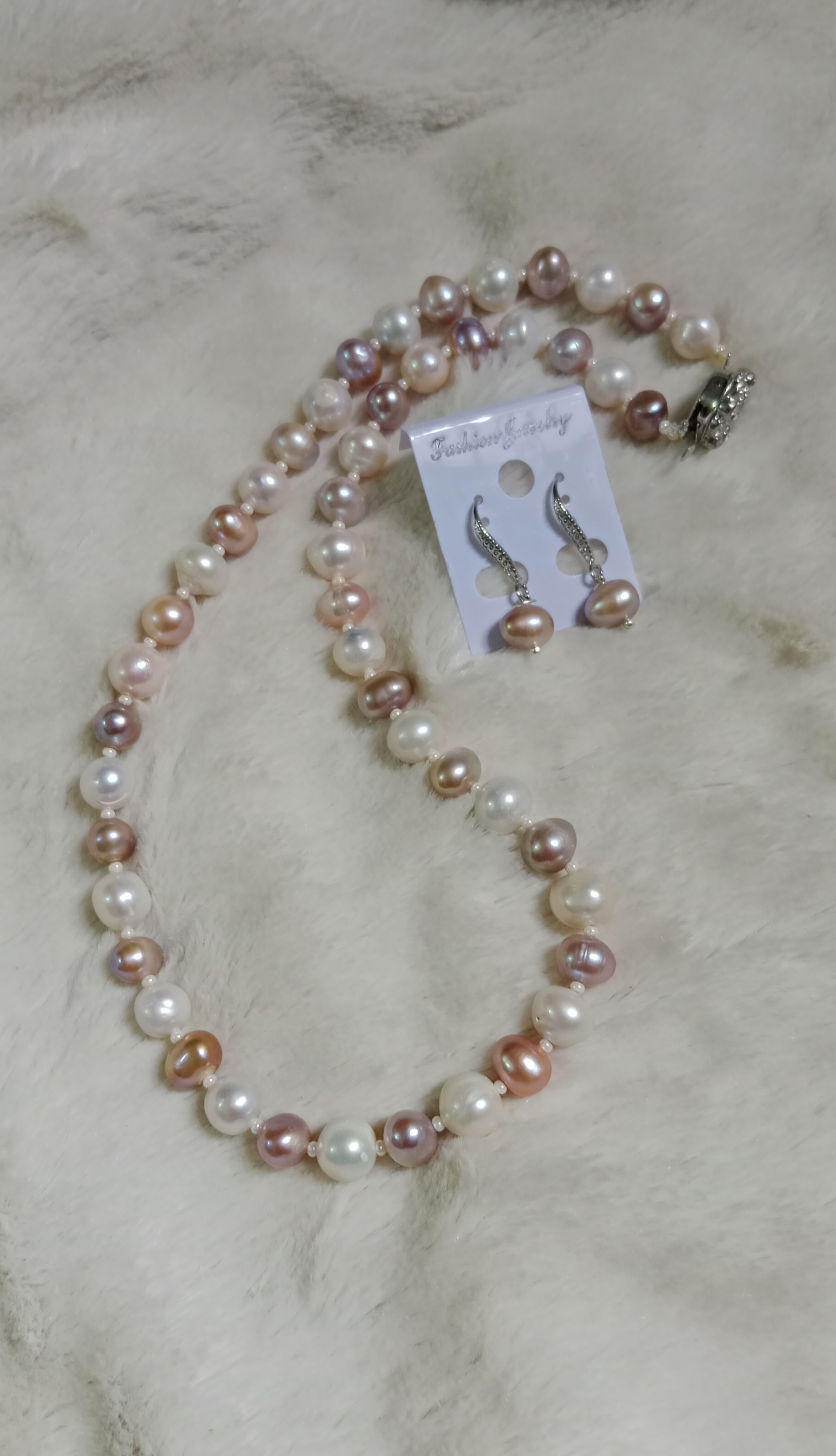 Exclusive Levender & White 9/10 mm pearl Necklace_img_5