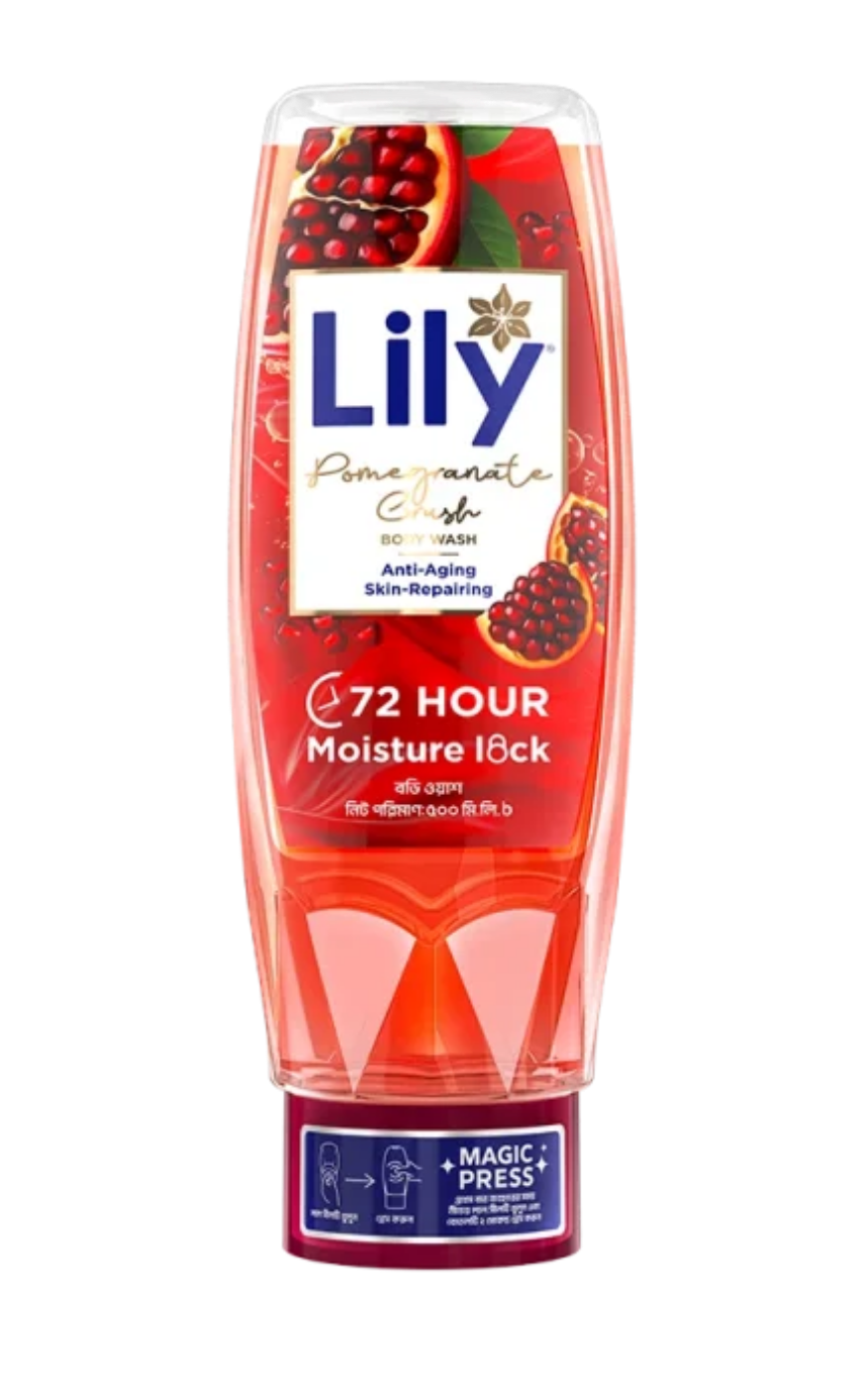 Lily Pomegranate Crush Body Wash 500ml - Image 1