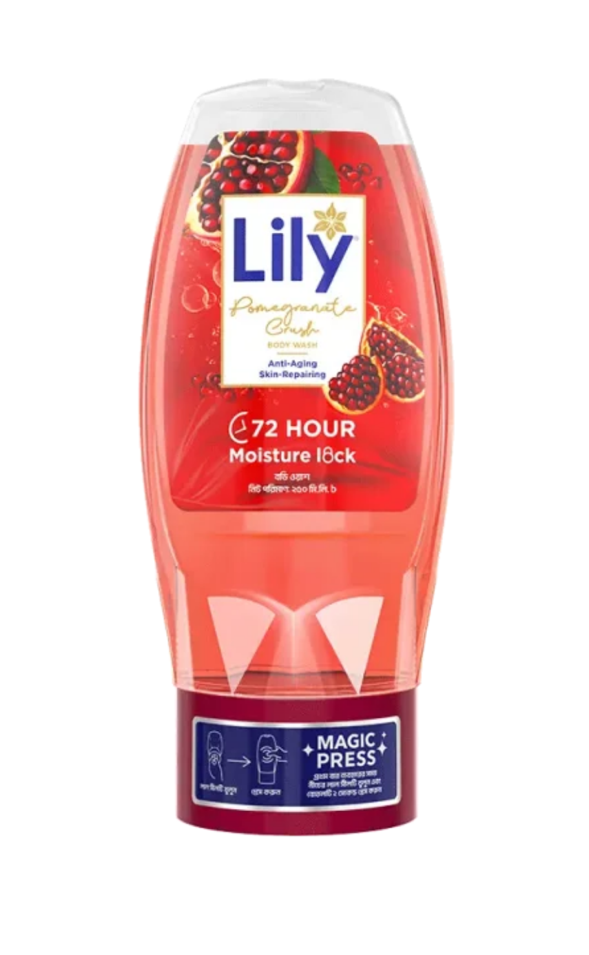 Lily Pomegranate Crush Body Wash 250ml - Image 1