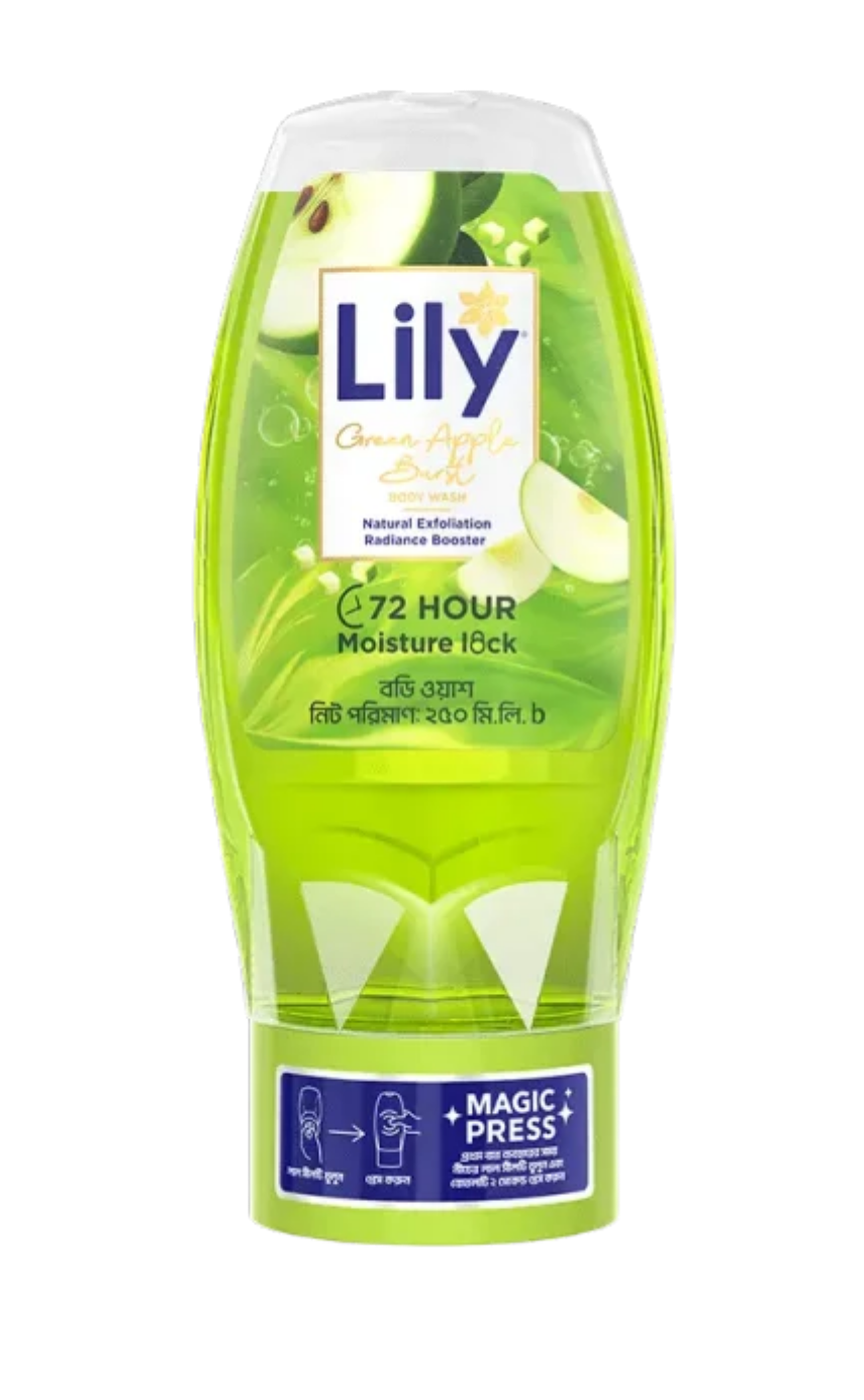 Lily Green Apple Burst Body Wash 250ml - Image 1