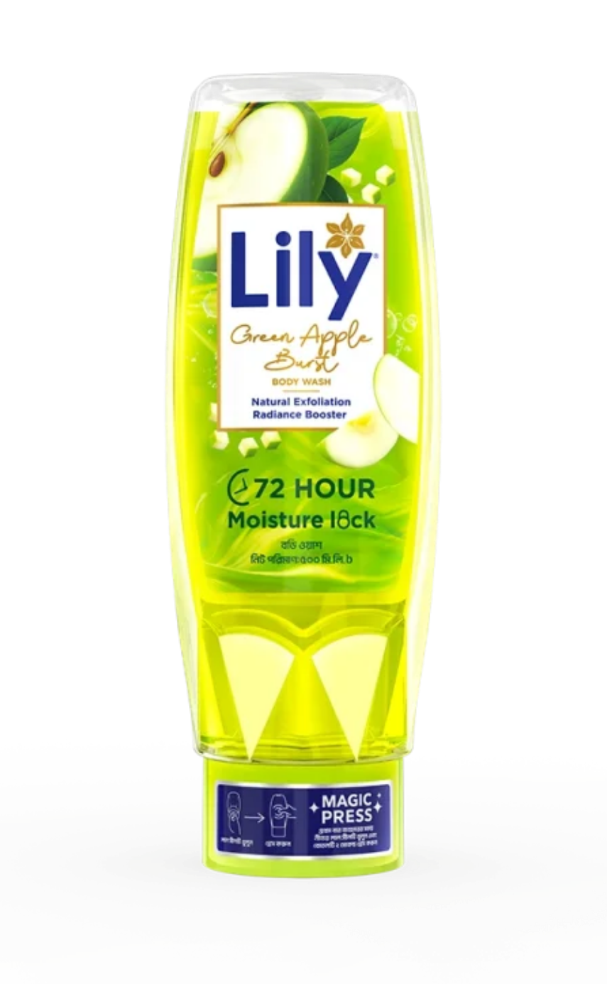 Lily Green Apple Burst Body Wash 500ml - Image 1