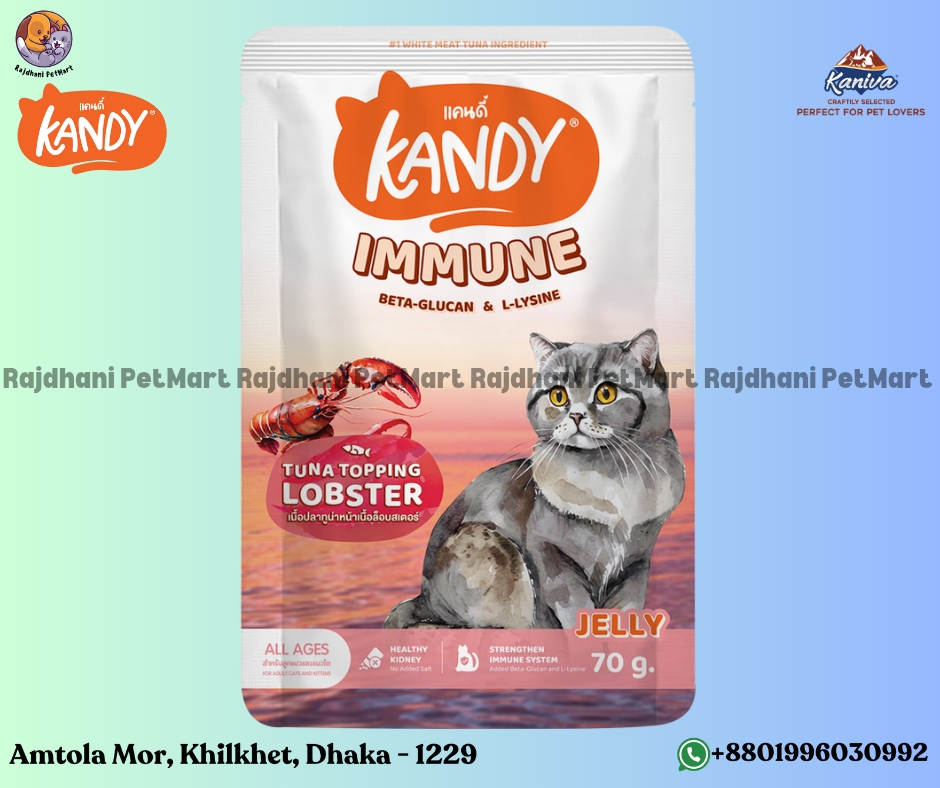 Kandy IMMUNE Pouch with Tuna Topping Lobster in Jelly 70g