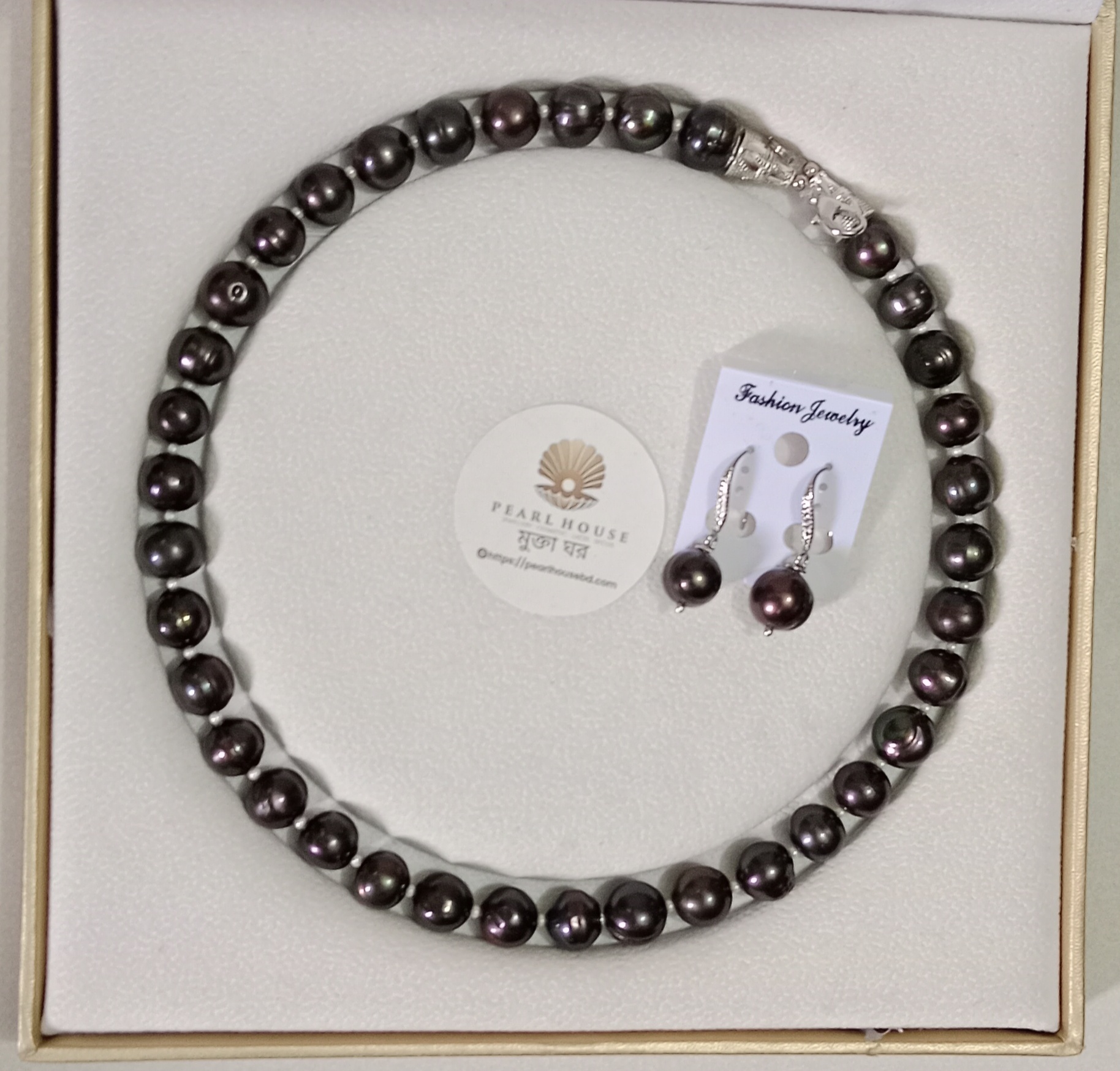 12 mm Black Pearl Necklace_img_0