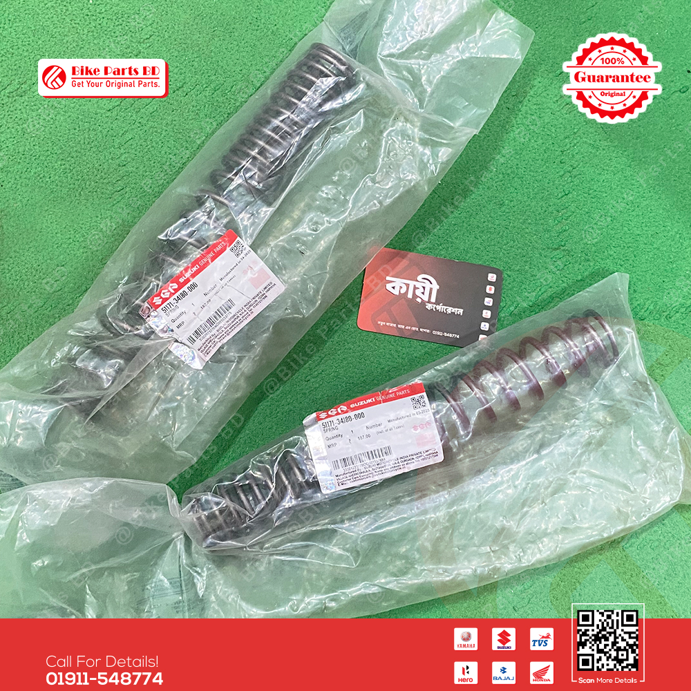 Fork Spiring Assy (2 Pcs) for Suzuki Gixxer & Gixxer SF Fi Abs (Old & New Model) bike. (Copy)