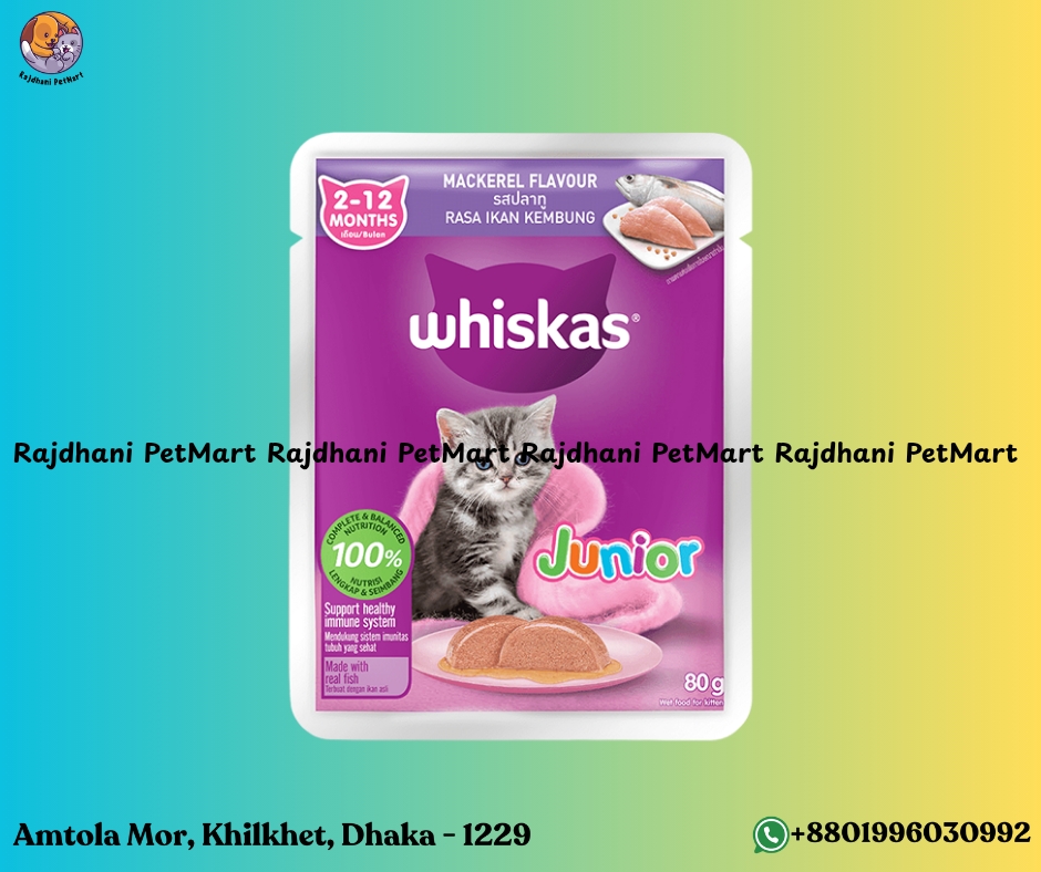 Whiskas Mackerel Pouch Junior Kitten Food