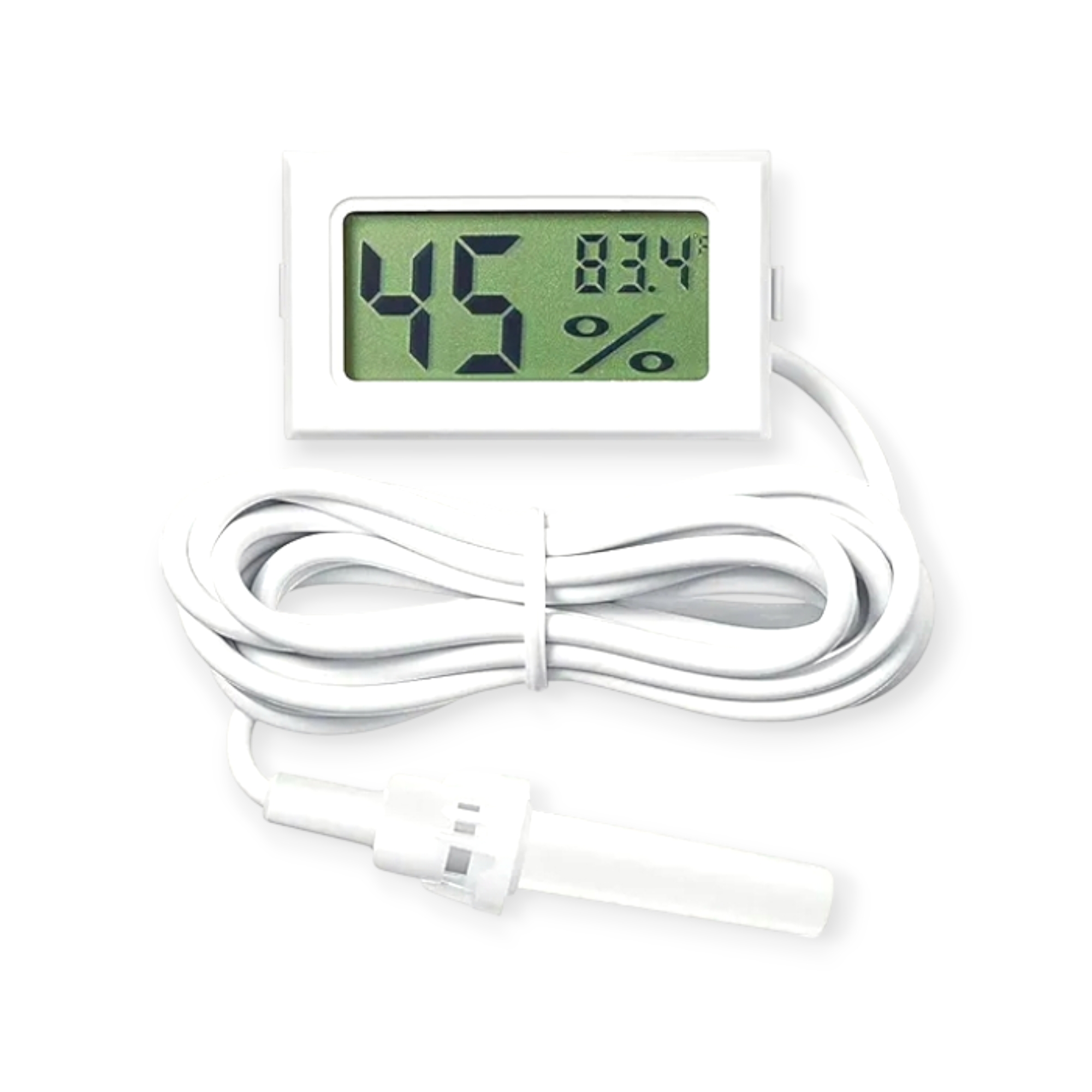 Digital LCD Mini Thermometer Hygrometer | Temperature & Humidity Meter | White_img_1