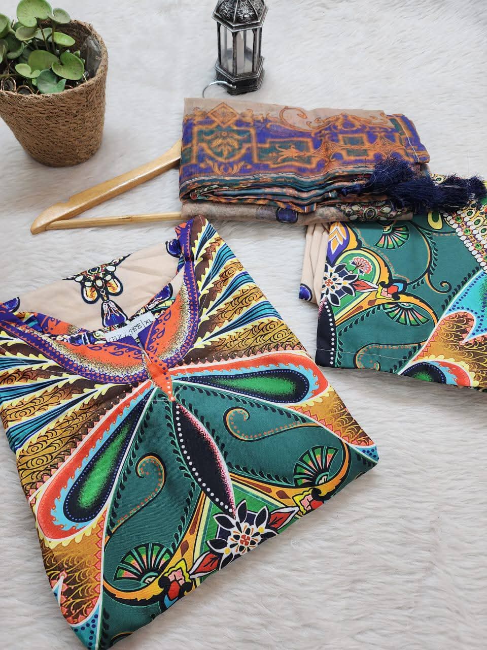 প্রিমিয়াম কোয়ালিটি দুবাই সিল্ক প্রজাপতি থ্রি-পিস 🦋_img_3