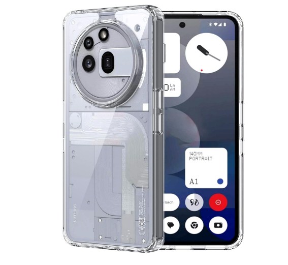 EGOTUDE Clear Transparent Hard Back Cover Case for Nothing Phone 3a Pro