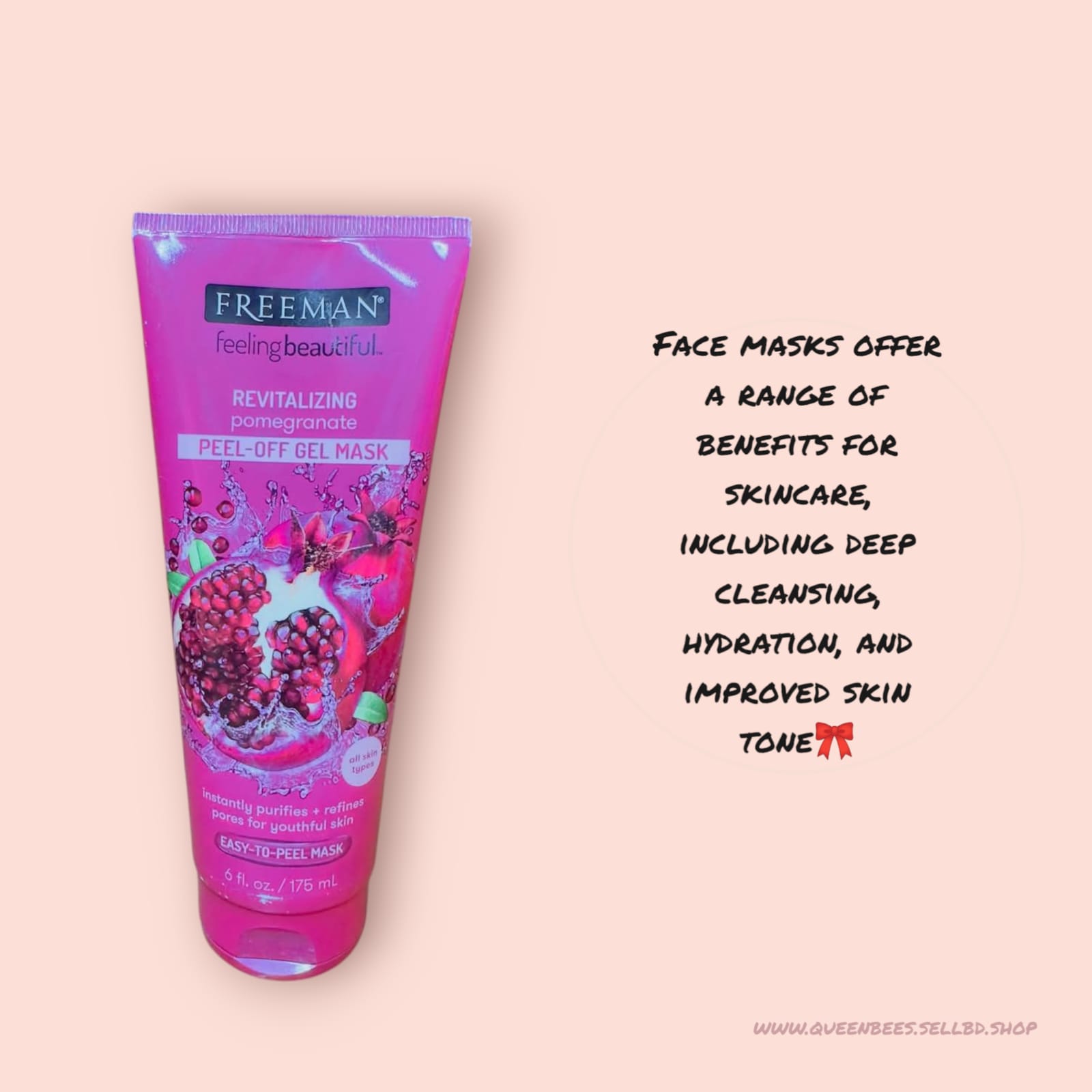 Freeman Revitalizing Pomegranate Peel-off Gel Mask