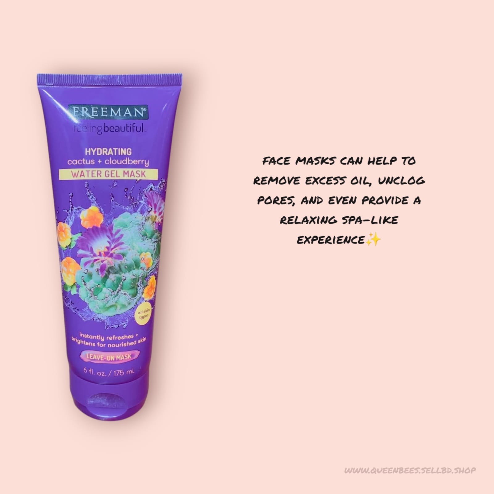 Freeman Hydrating Coctus+Cloudberry Water Gel Mask(175ml)