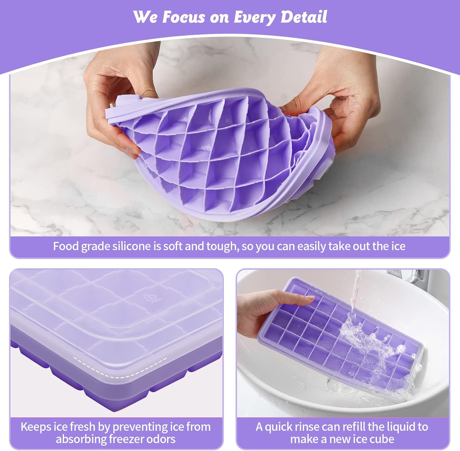 Proclean Ice Cube Trays IC-2524 Purple_img_4