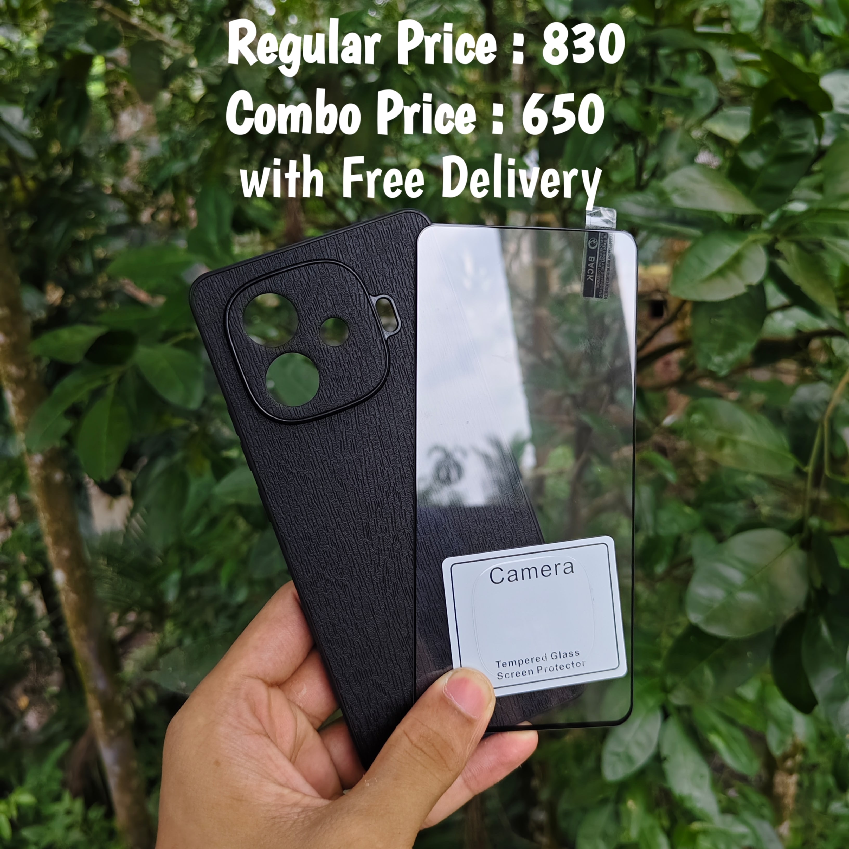 IQOO Z9Turbo combo wood cover + screen protector + camera protector (glass)_img_0