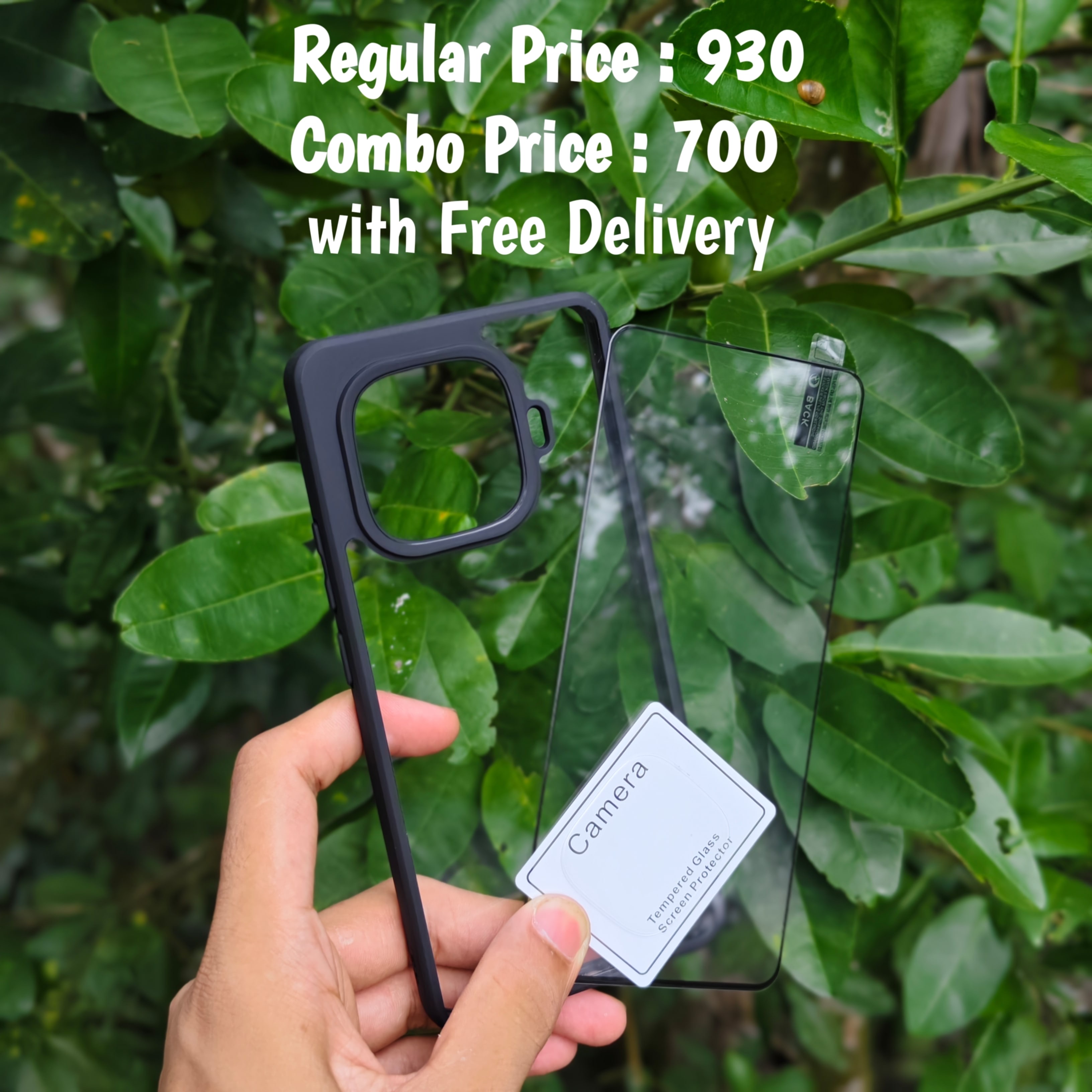 IQOO Z9Turbo combo transparent cover + screen protector + camera protector (glass)_img_0