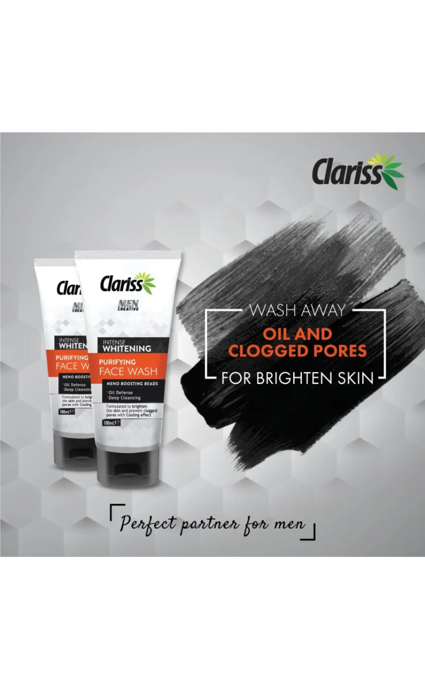 Clariss Intense Purifying Face wash 100ml - Image 3