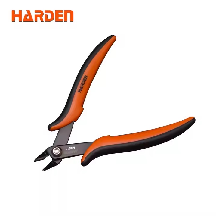 HARDEN  660618 Wire Stripper,  5.5", 0.4 - 4 mm2, Precision Flush Cutter Multi Tool Wire Stripper Cutters Carbon Steel Electric Wire Cutter Stripper;
