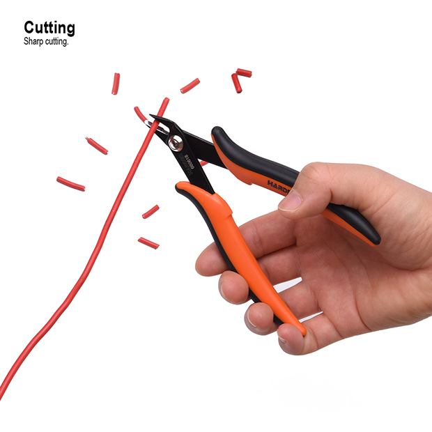 HARDEN  660618 Wire Stripper,  5.5", 0.4 - 4 mm2, Precision Flush Cutter Multi Tool Wire Stripper Cutters Carbon Steel Electric Wire Cutter Stripper;_img_5