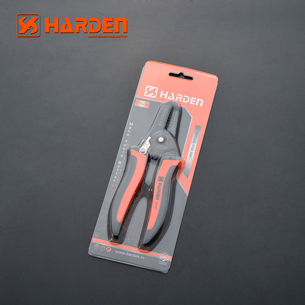 HARDEN 660621 Professional Electric Wire Cutter Stripper, 175mm, 0.6 - 2.6 mm_img_3