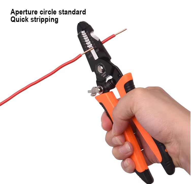 HARDEN 660621 Professional Electric Wire Cutter Stripper, 175mm, 0.6 - 2.6 mm_img_7