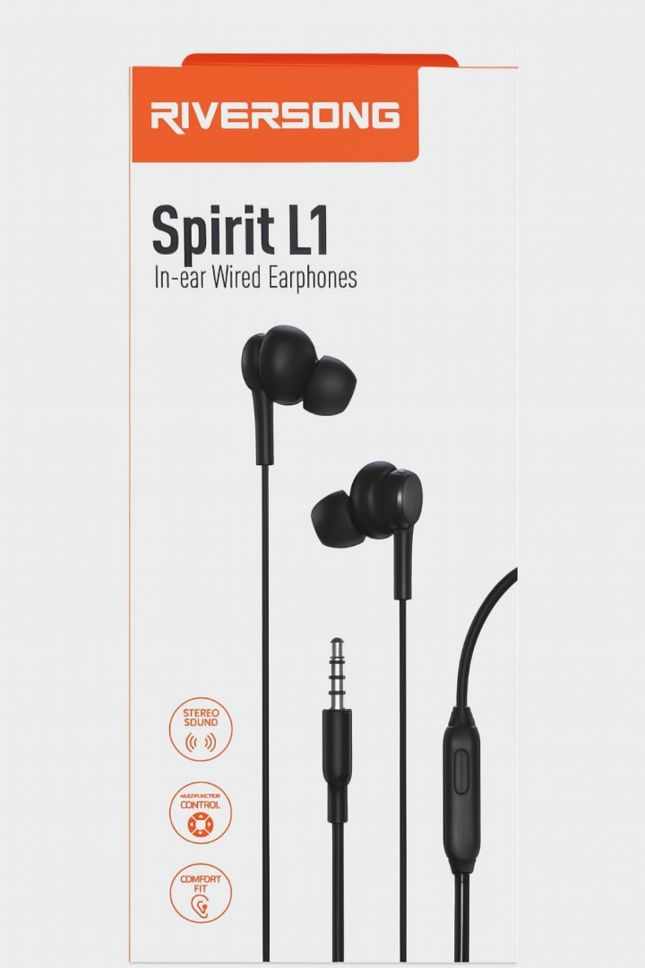 Riversong Spirit L1 In-ear Wired Earphones – Deep Bass with Mic_img_1
