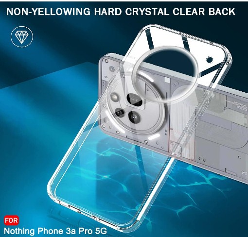 Anti Yellow Hard Case Nothing Phone 3A Pro Back Cover