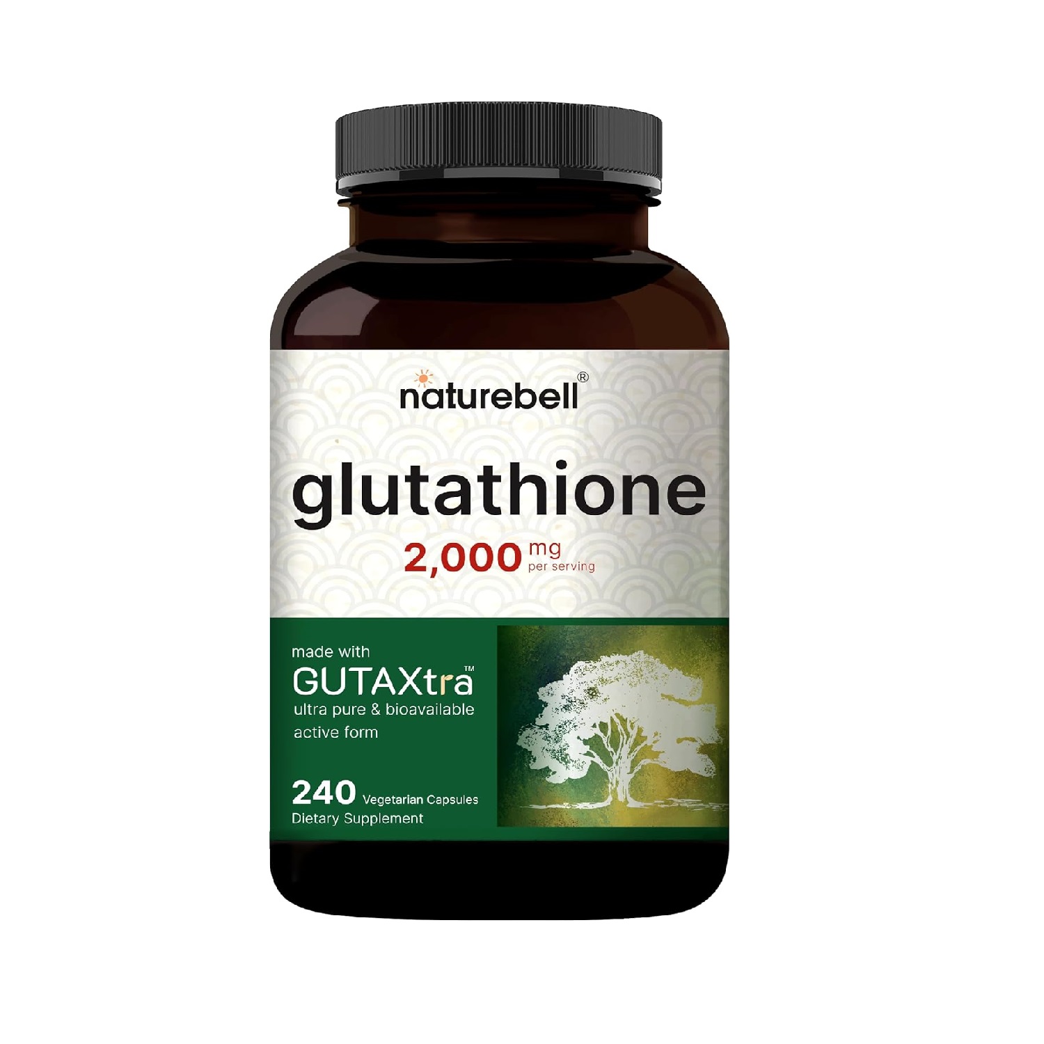 NatureBell Glutathione 2000mg - 240 Capsules - Made in USA