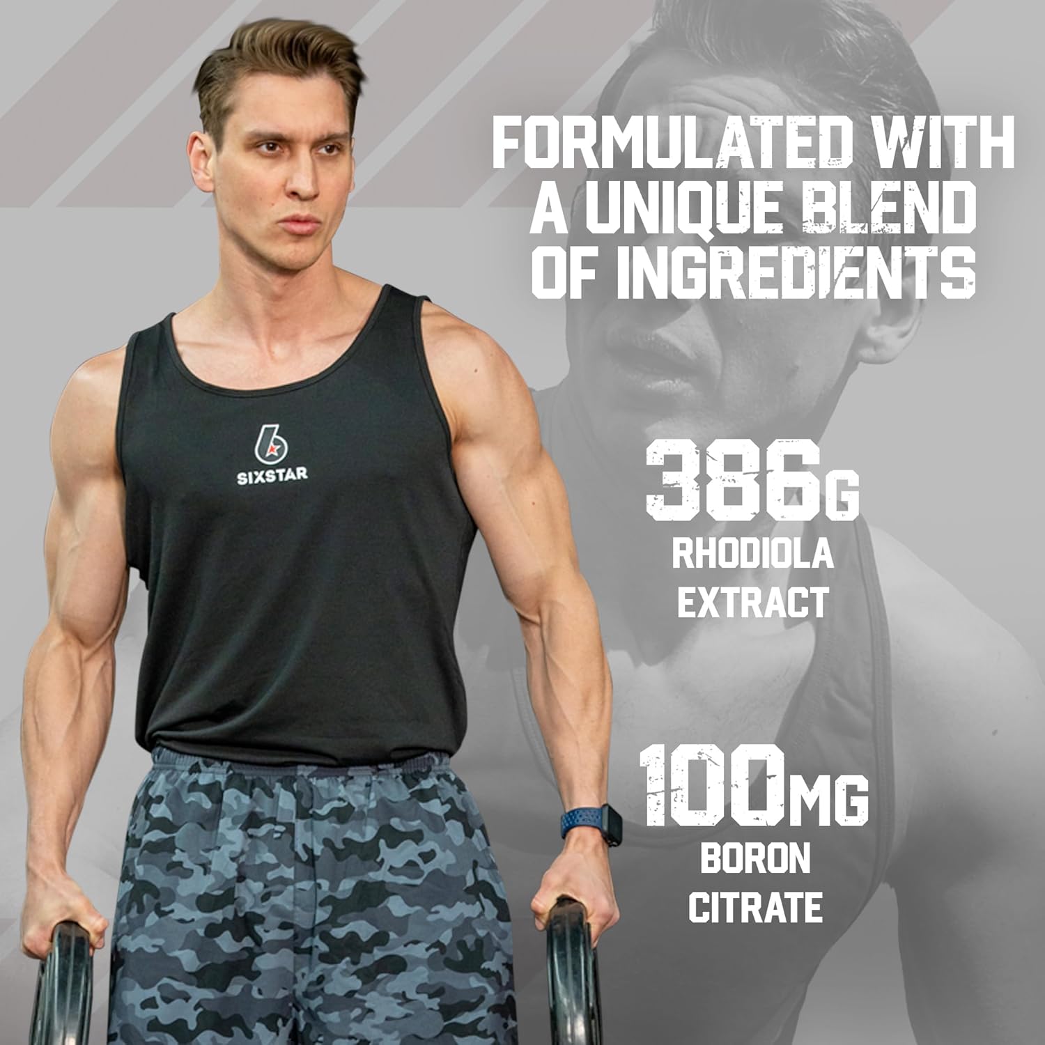 SixStar Testosterone Booster Stamina & Energy - 60 Caplets - Made in USA_img_4