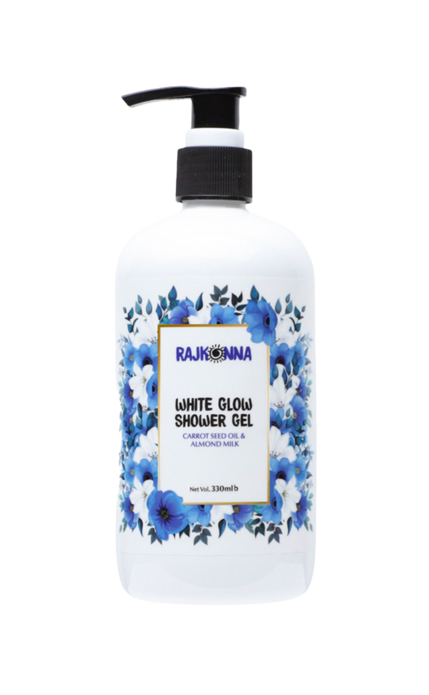 Rajkonna White Glow Shower Gel 330ml - Image 1