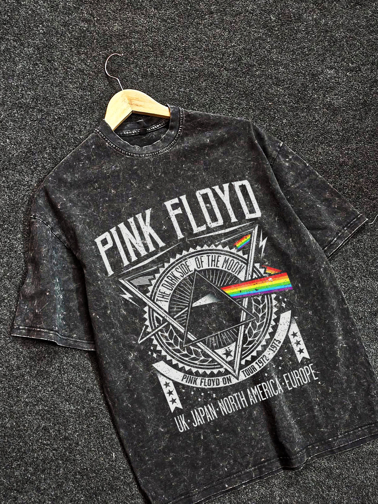 Pink Floyd Acid Wash Drop T-Shirt
