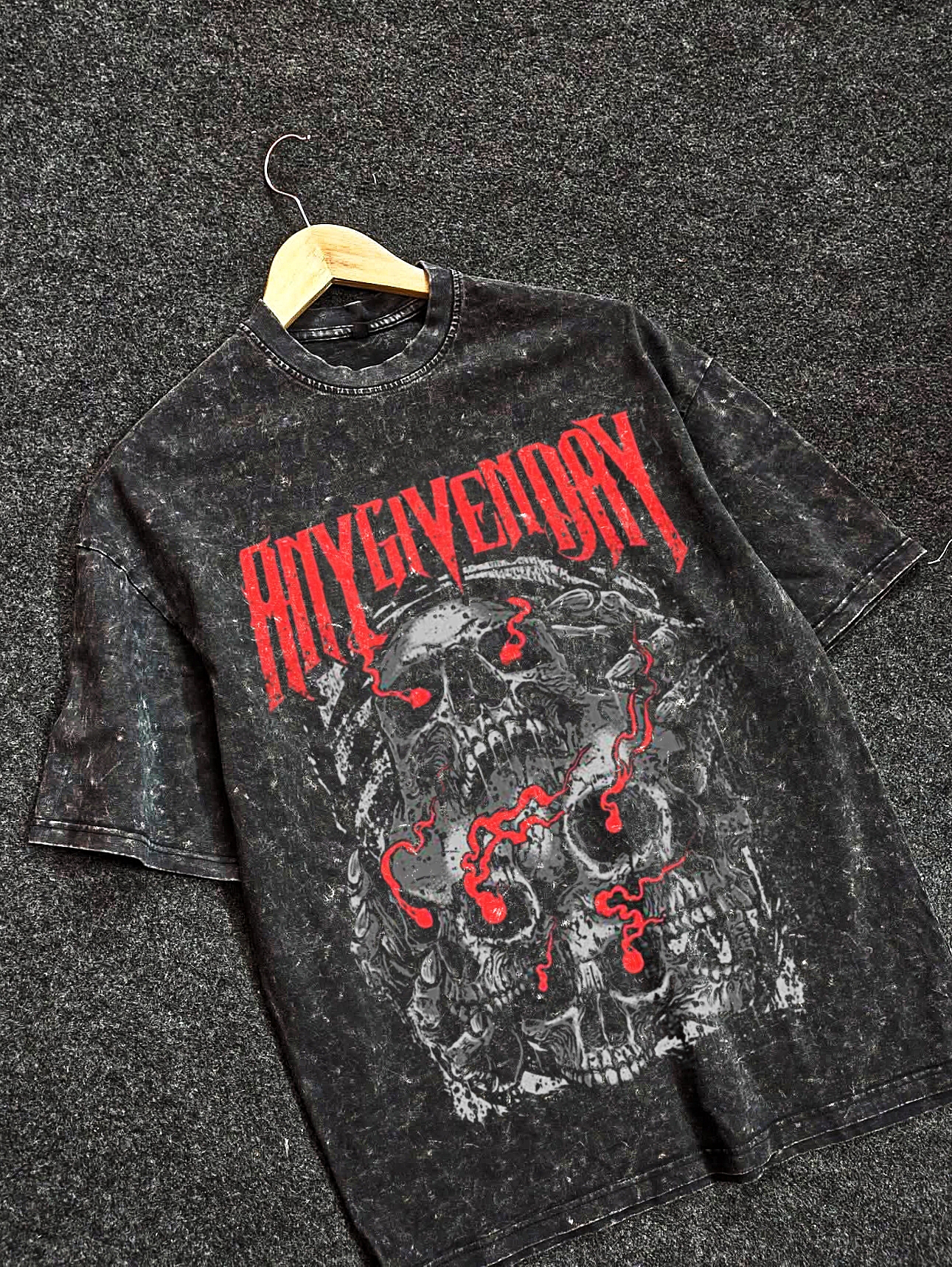 AnyGivenDay Acid Wash Drop T-Shirt