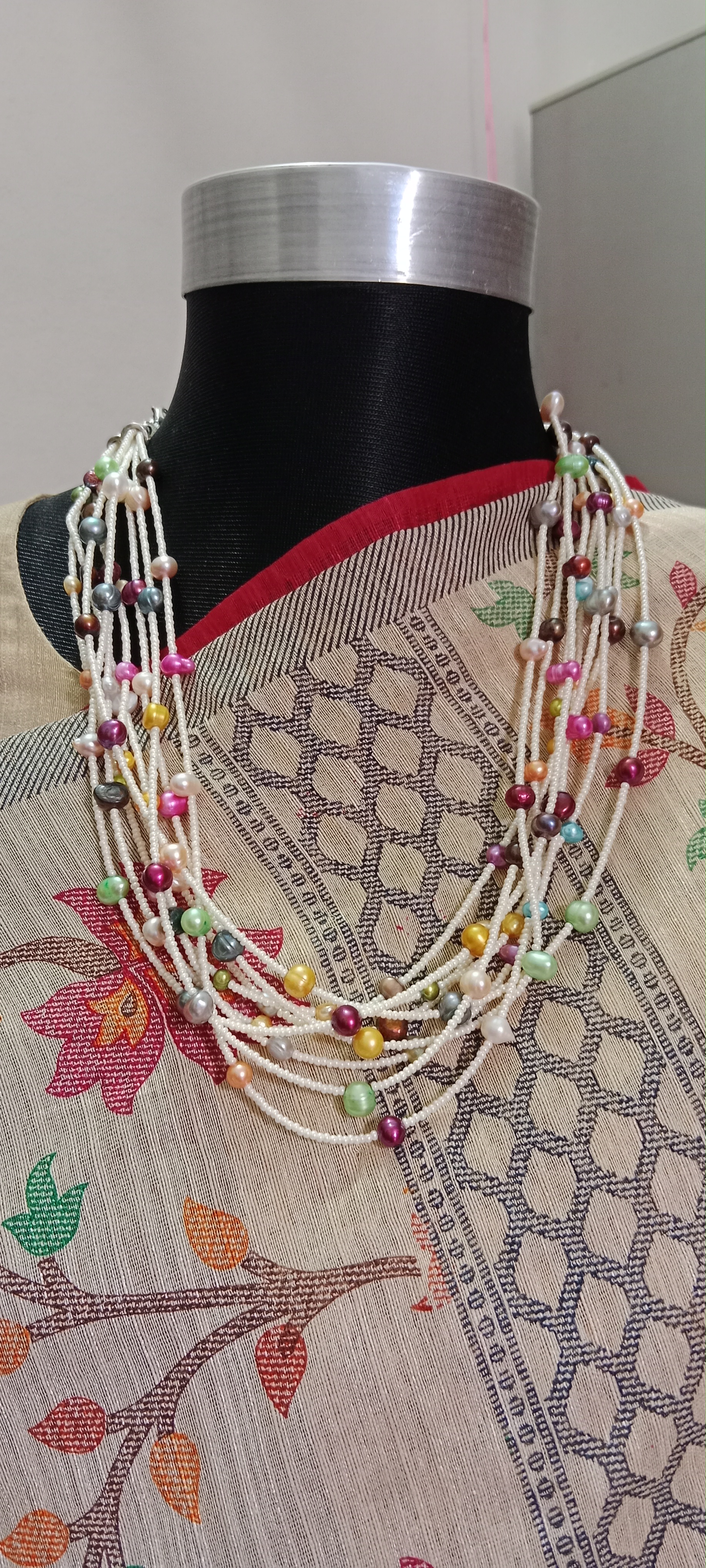 Pearl 9 Layer Multicolor neckpiece_img_1