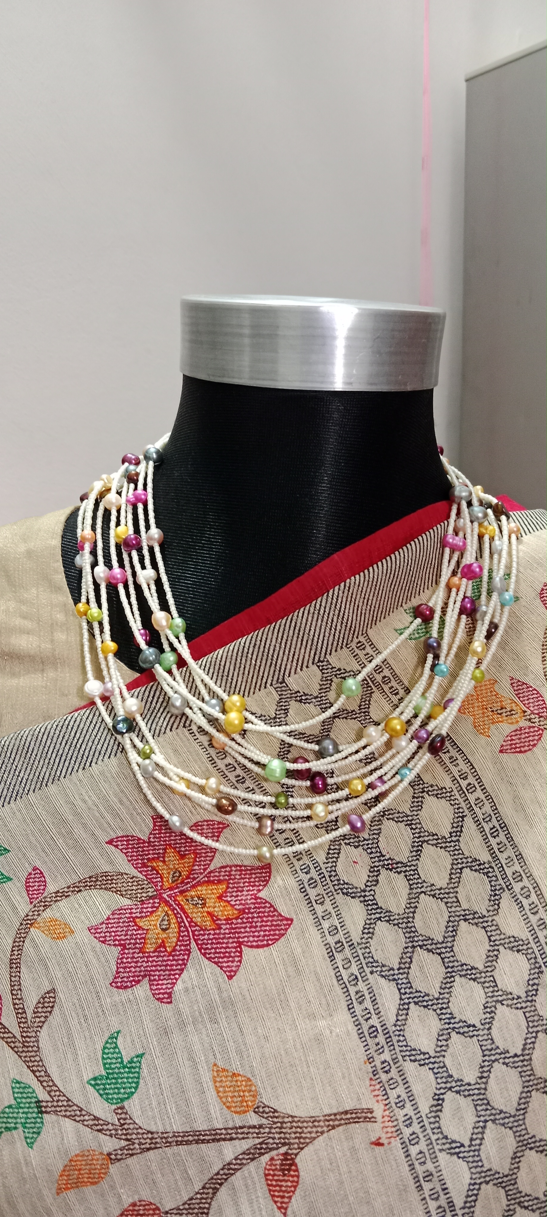 Pearl 9 Layer Multicolor neckpiece_img_0