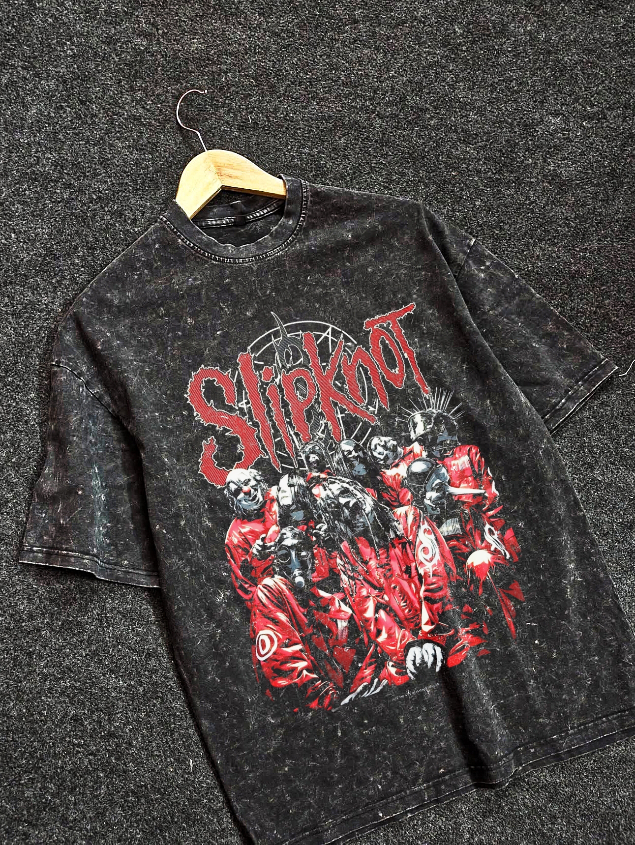 Slipknot Acid Wash Drop T-Shirt