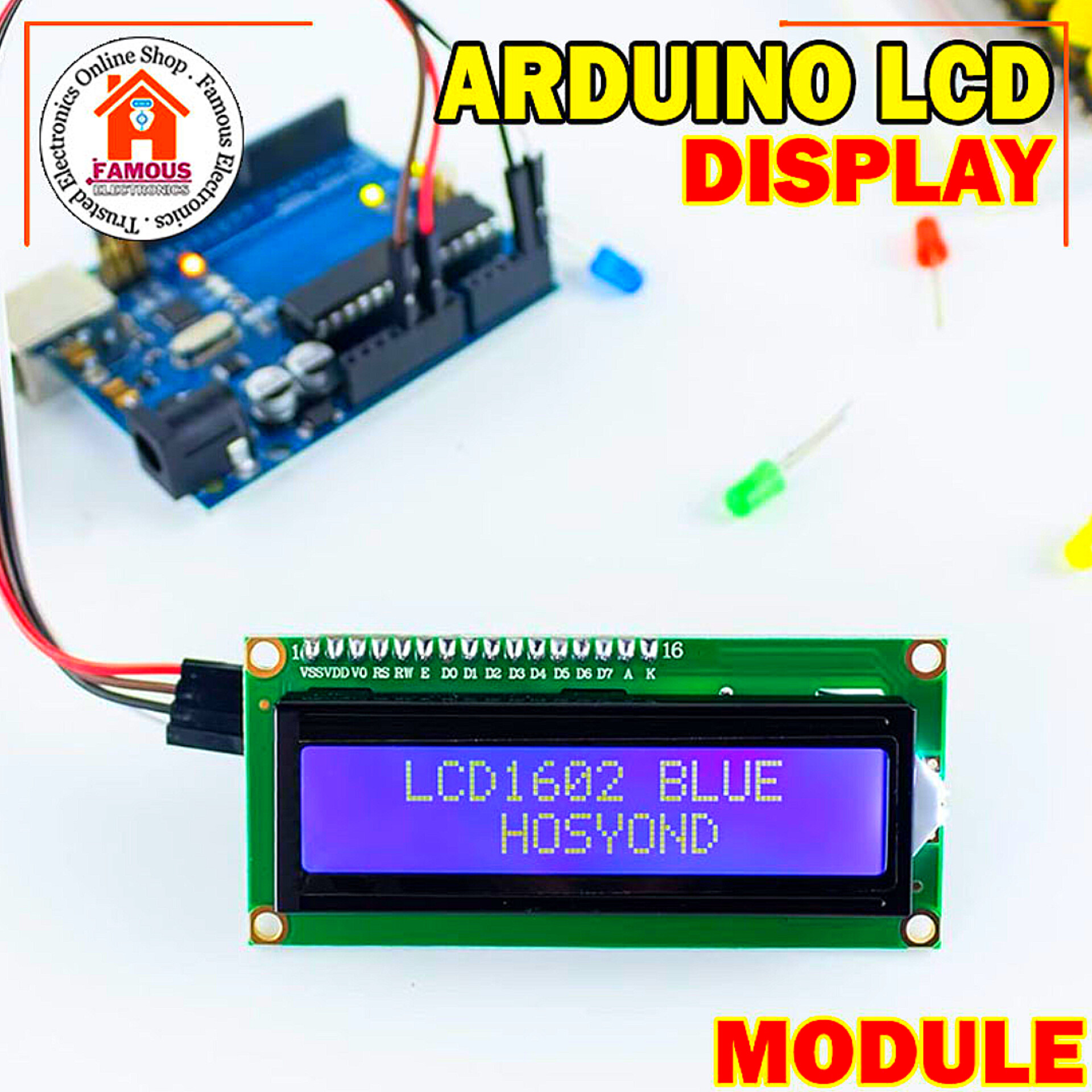 1602A LCD Display 16x2 Line use for Arduino Uno R3 Mega PIC AVR Development Board_img_2