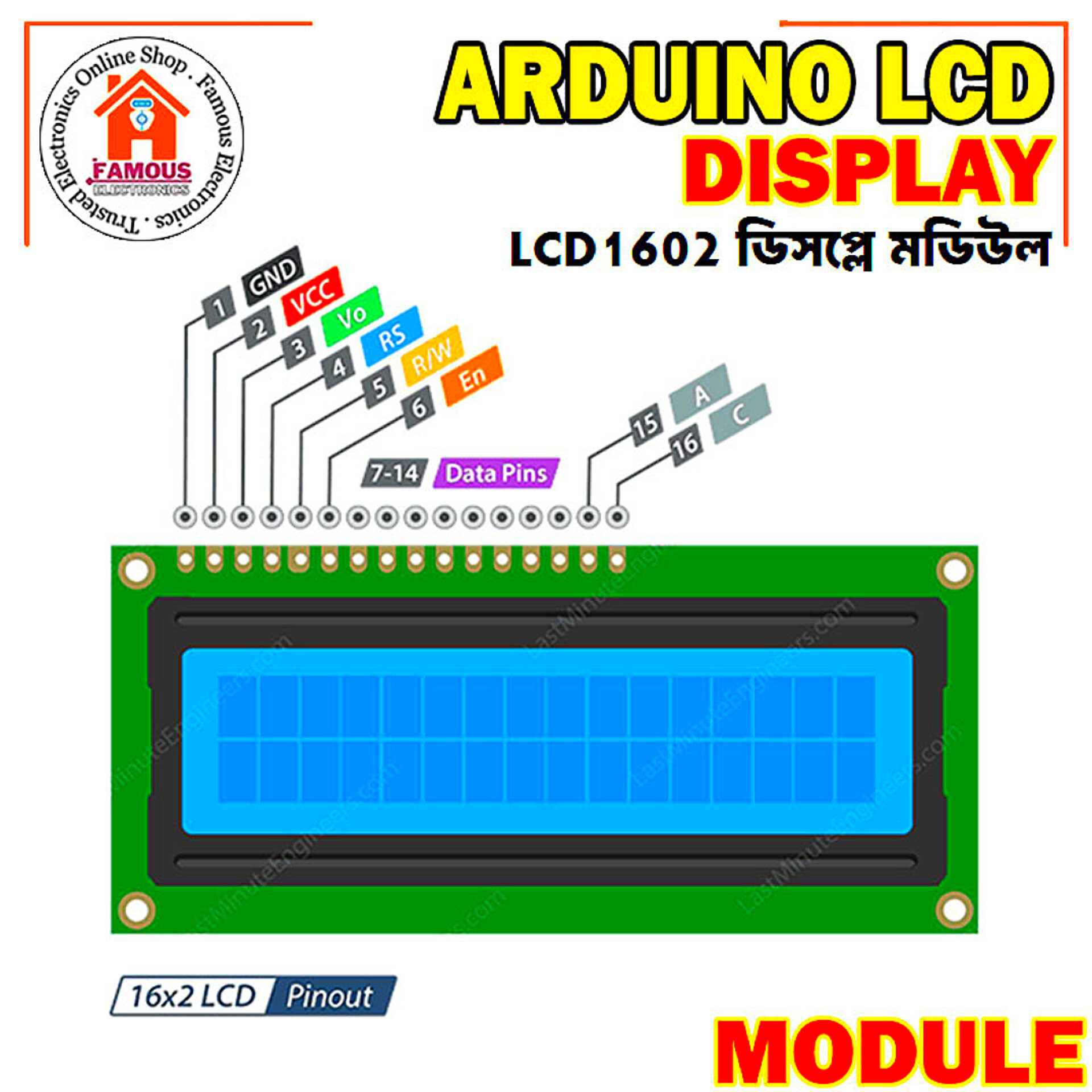 1602A LCD Display 16x2 Line use for Arduino Uno R3 Mega PIC AVR Development Board_img_4