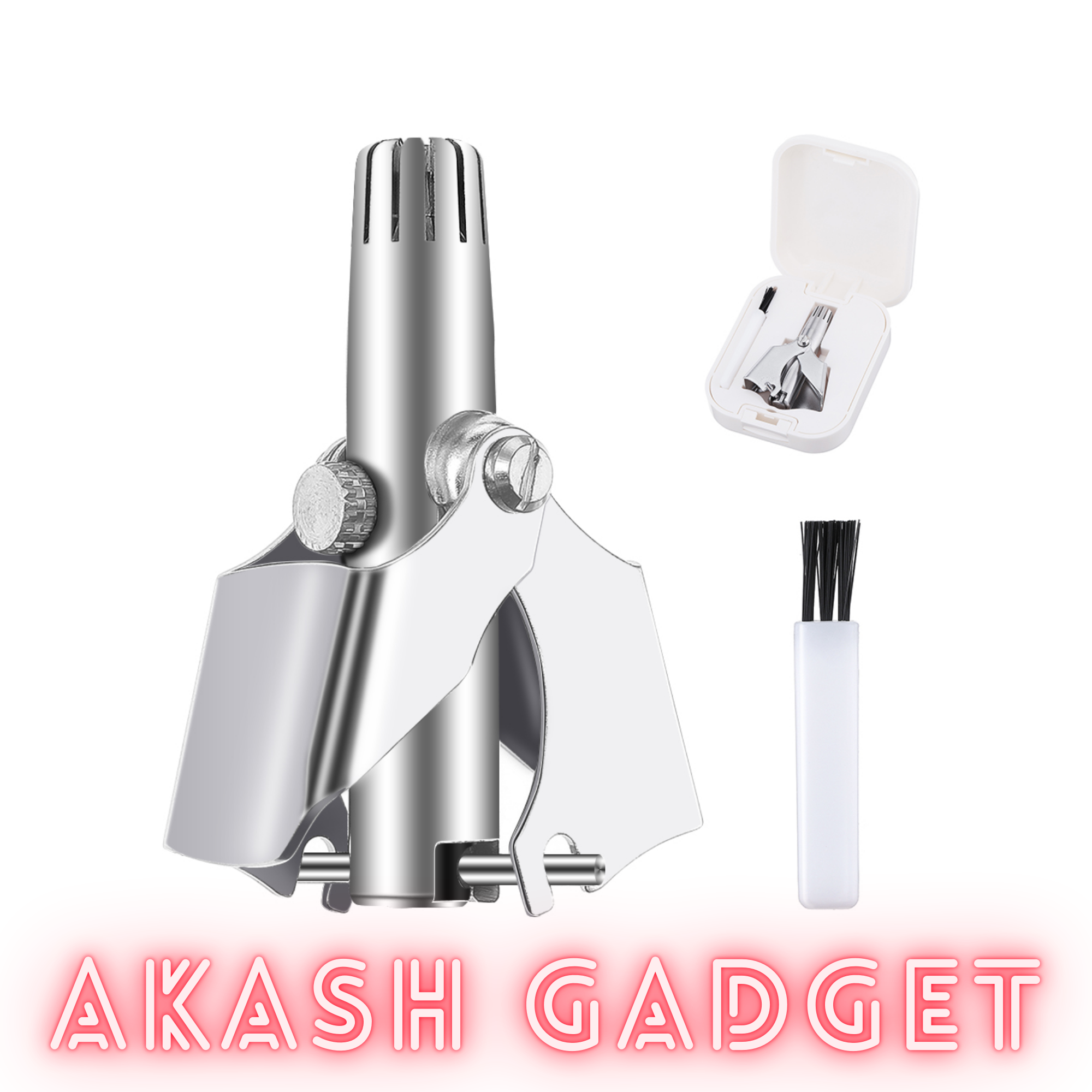 Manual Mini Stainless Nose Hair Trimmer for Men_img_2