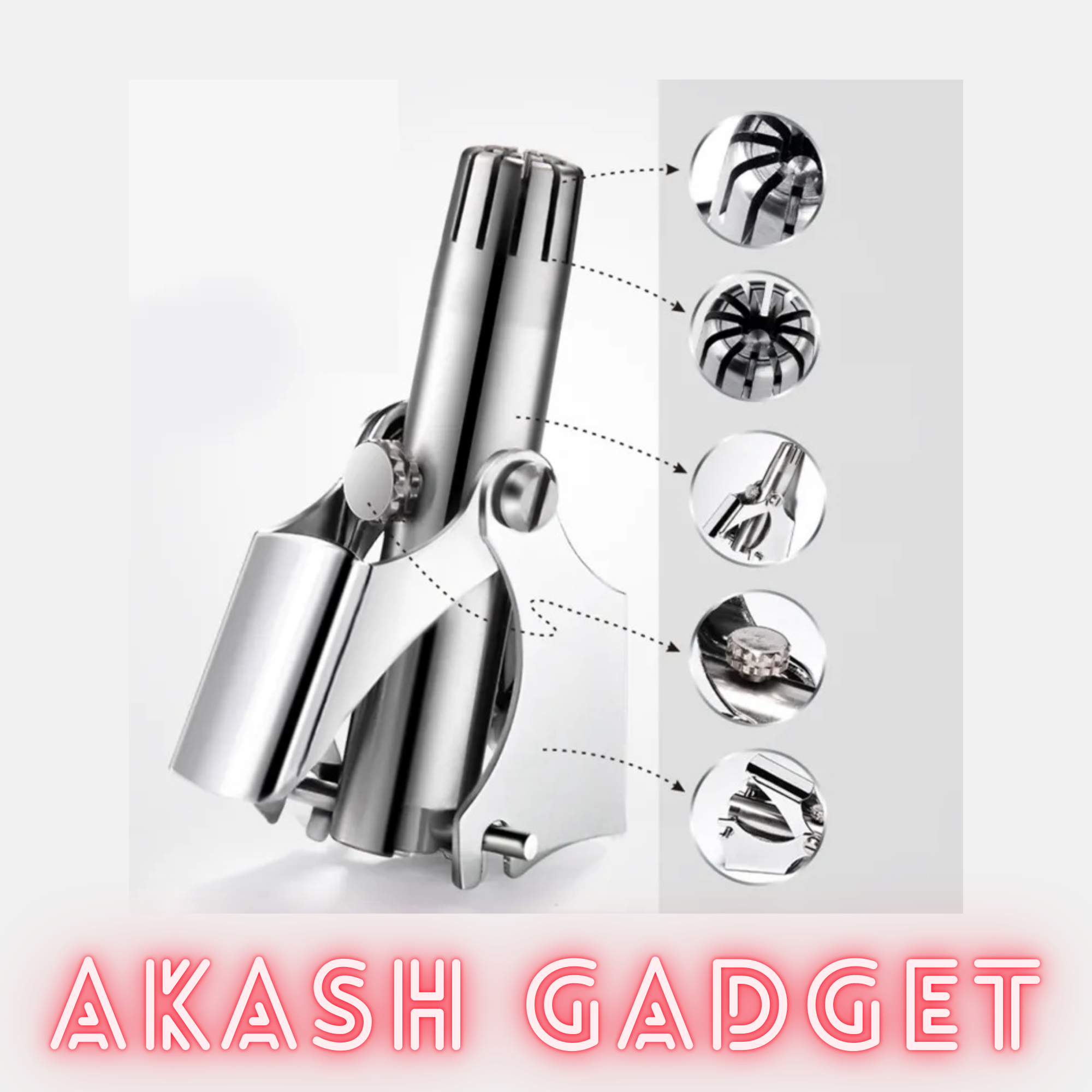 Manual Mini Stainless Nose Hair Trimmer for Men_img_4