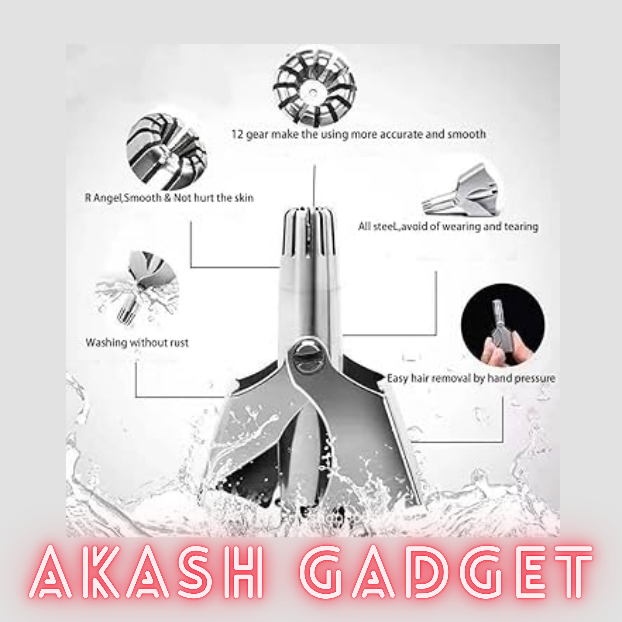 Manual Mini Stainless Nose Hair Trimmer for Men_img_5