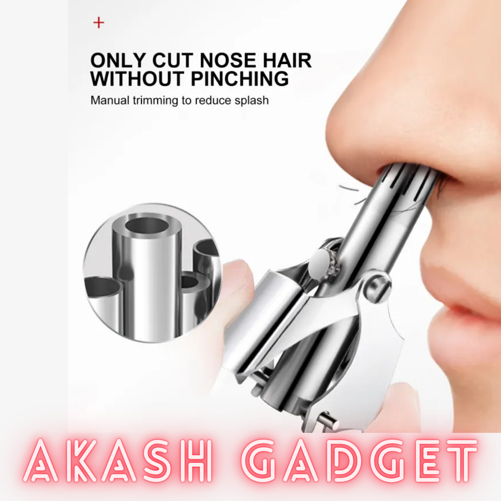 Manual Mini Stainless Nose Hair Trimmer for Men_img_8
