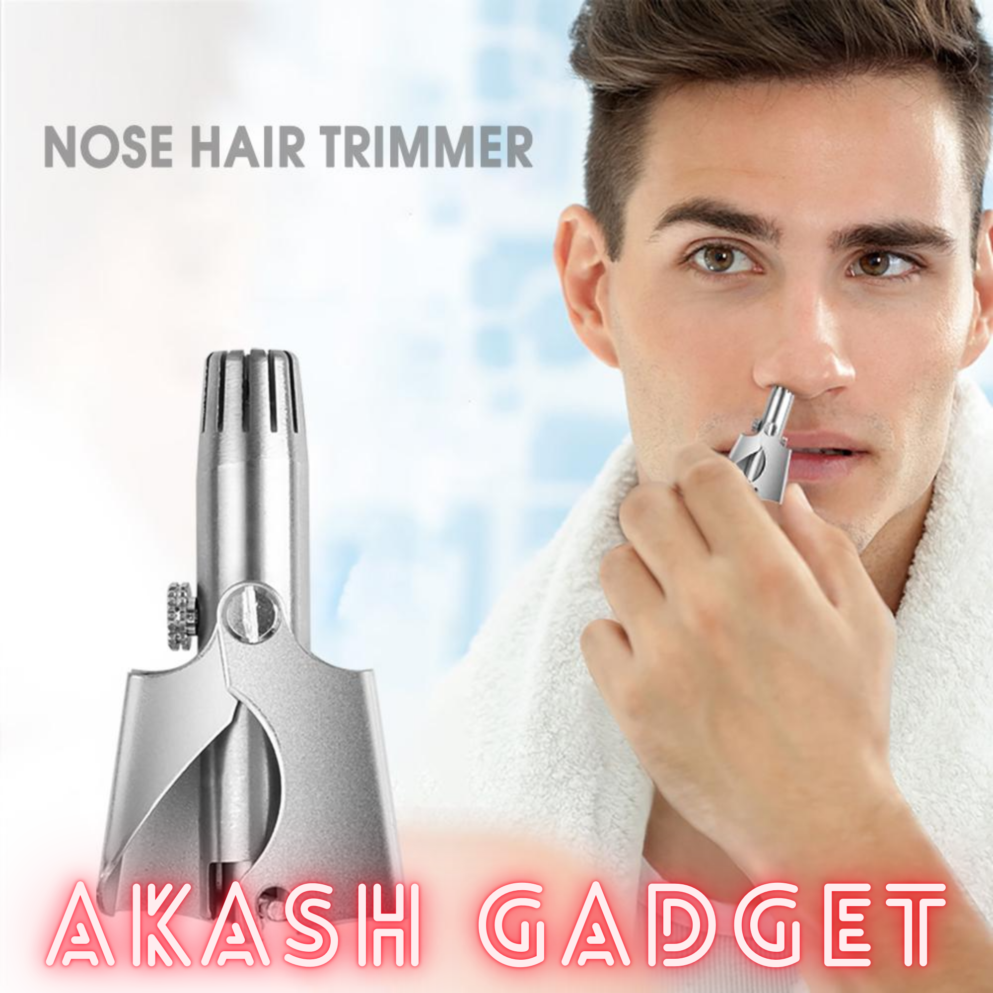 Manual Mini Stainless Nose Hair Trimmer for Men_img_9