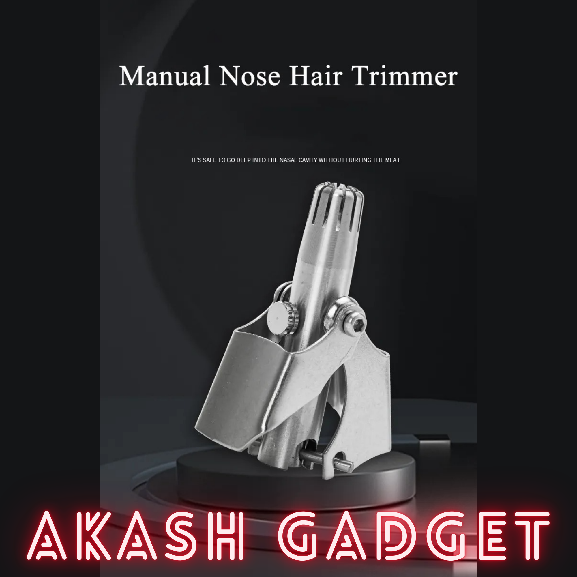 Manual Mini Stainless Nose Hair Trimmer for Men_img_13