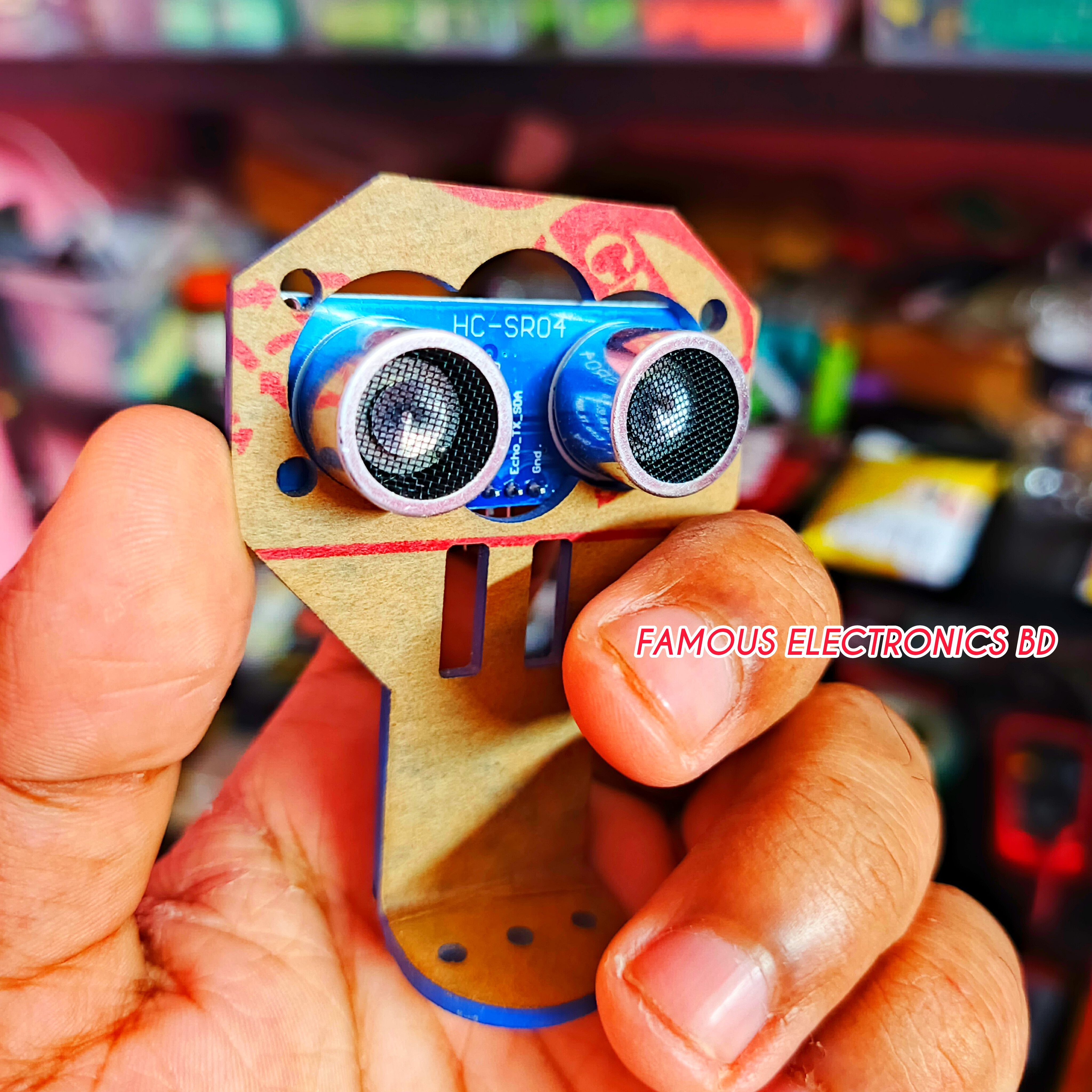 Mounting Bracket For HCSR04 Ultrasonic Distance Sensor Mounting Bracket Holder Using For Smart Car Ultrasonic Sonar Case Holder Bracket Adapters_img_1