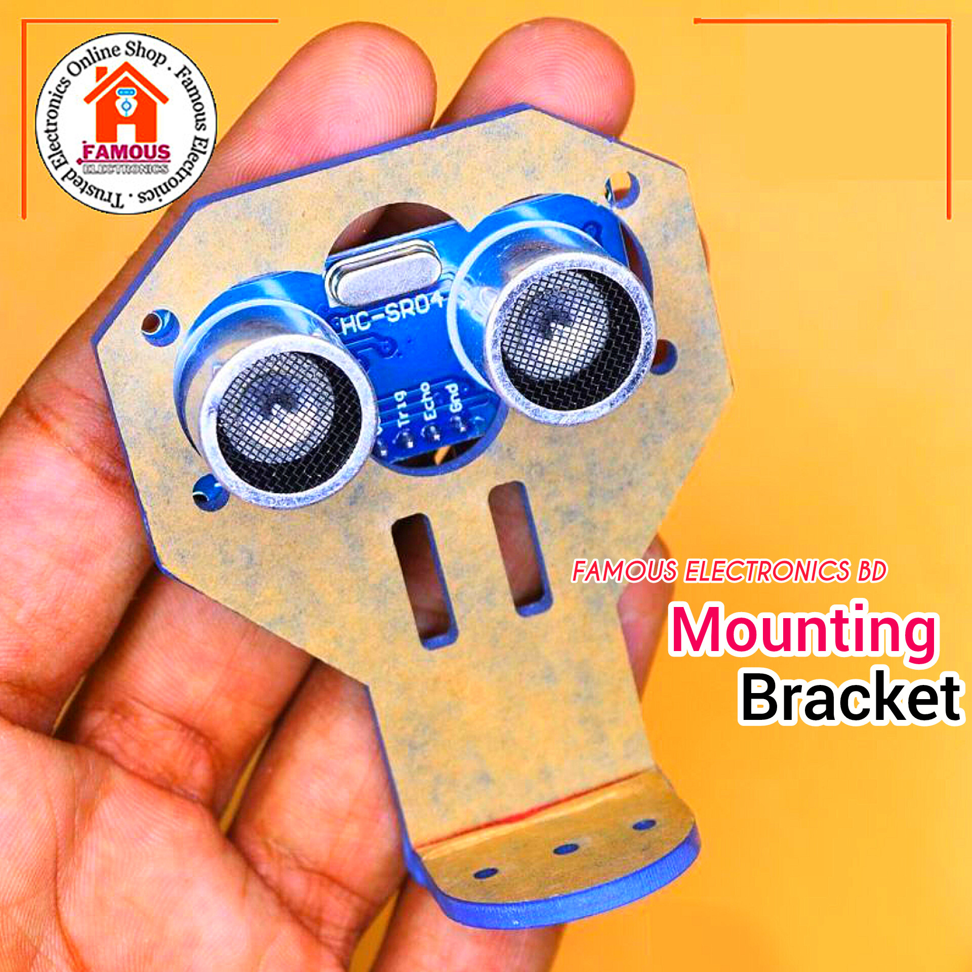 Mounting Bracket For HCSR04 Ultrasonic Distance Sensor Mounting Bracket Holder Using For Smart Car Ultrasonic Sonar Case Holder Bracket Adapters