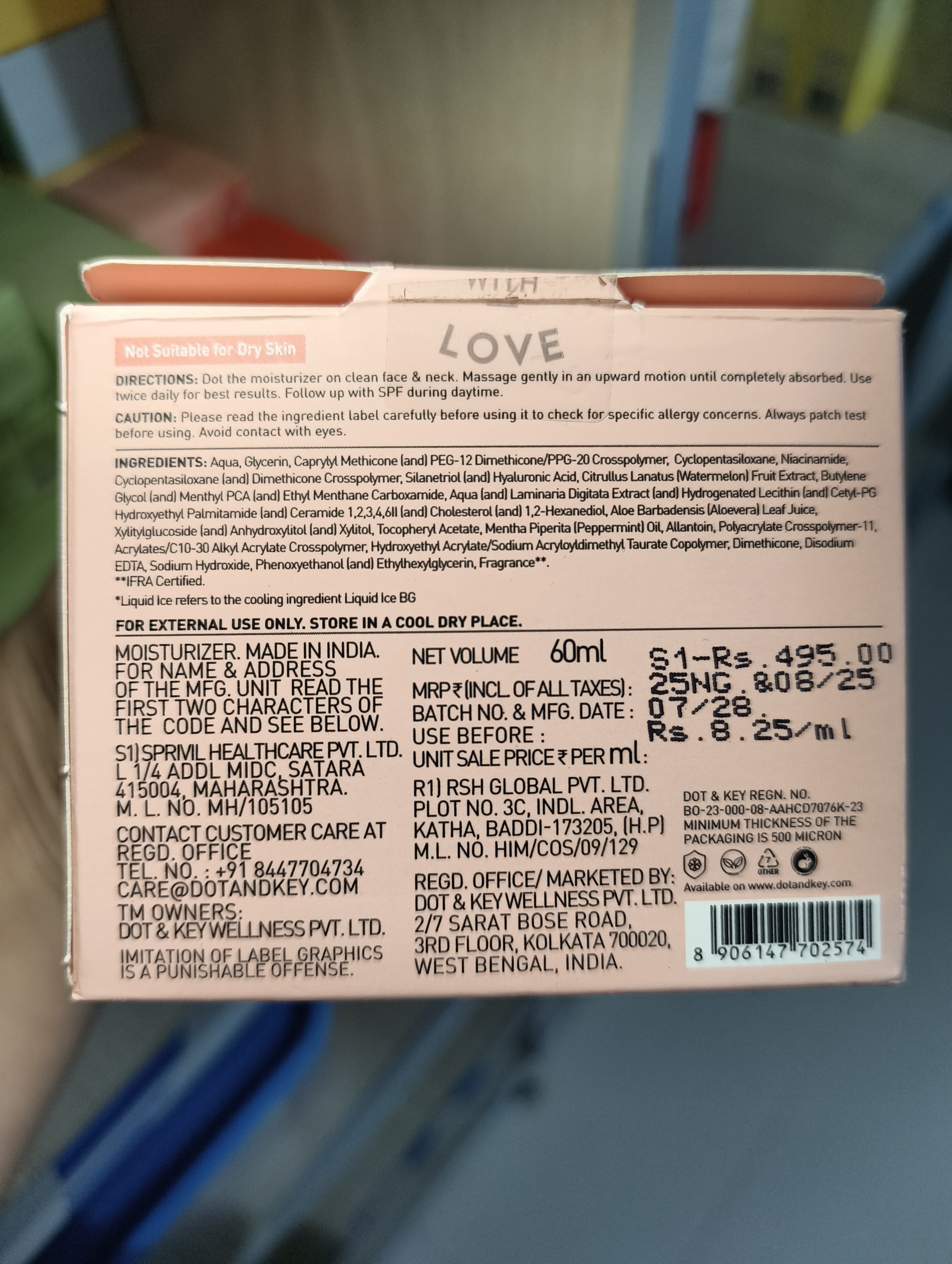 Dot & Key Watermelon Cooling Icy Gel Moisturizer 60ml_img_1