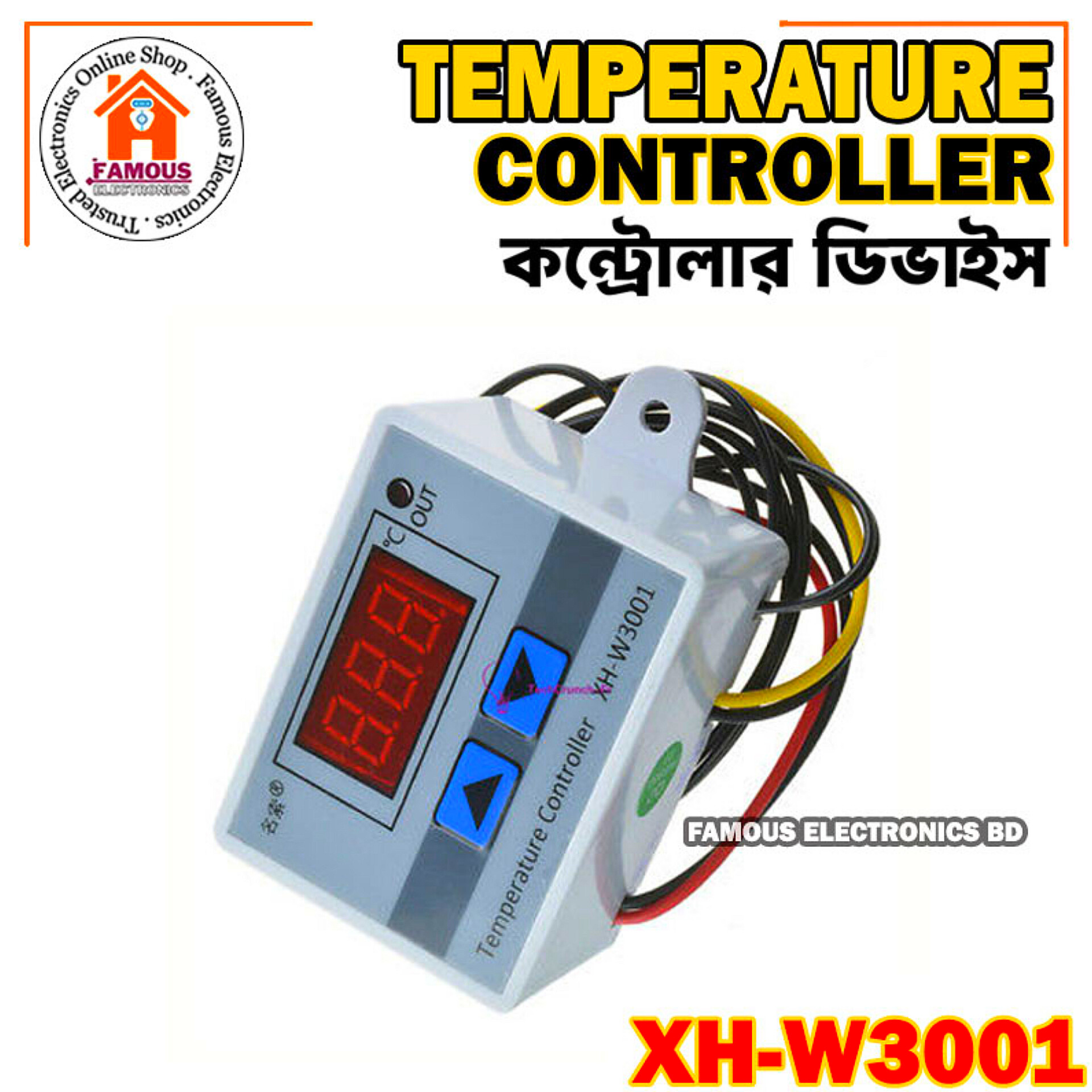 XH-W3001 Digital Temperature Controller AC 220v LED Display Thermometer Controller Supply AC220V Using Egg Incubator Equivalent_img_1