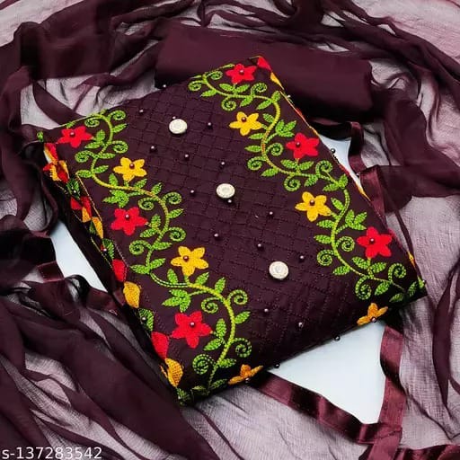 Kashmiri Aari Embroidery Three-Piece_img_0