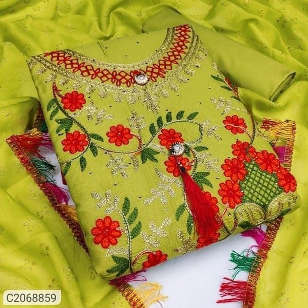 Kashmiri Aari Embroidery Three-Piece_img_0