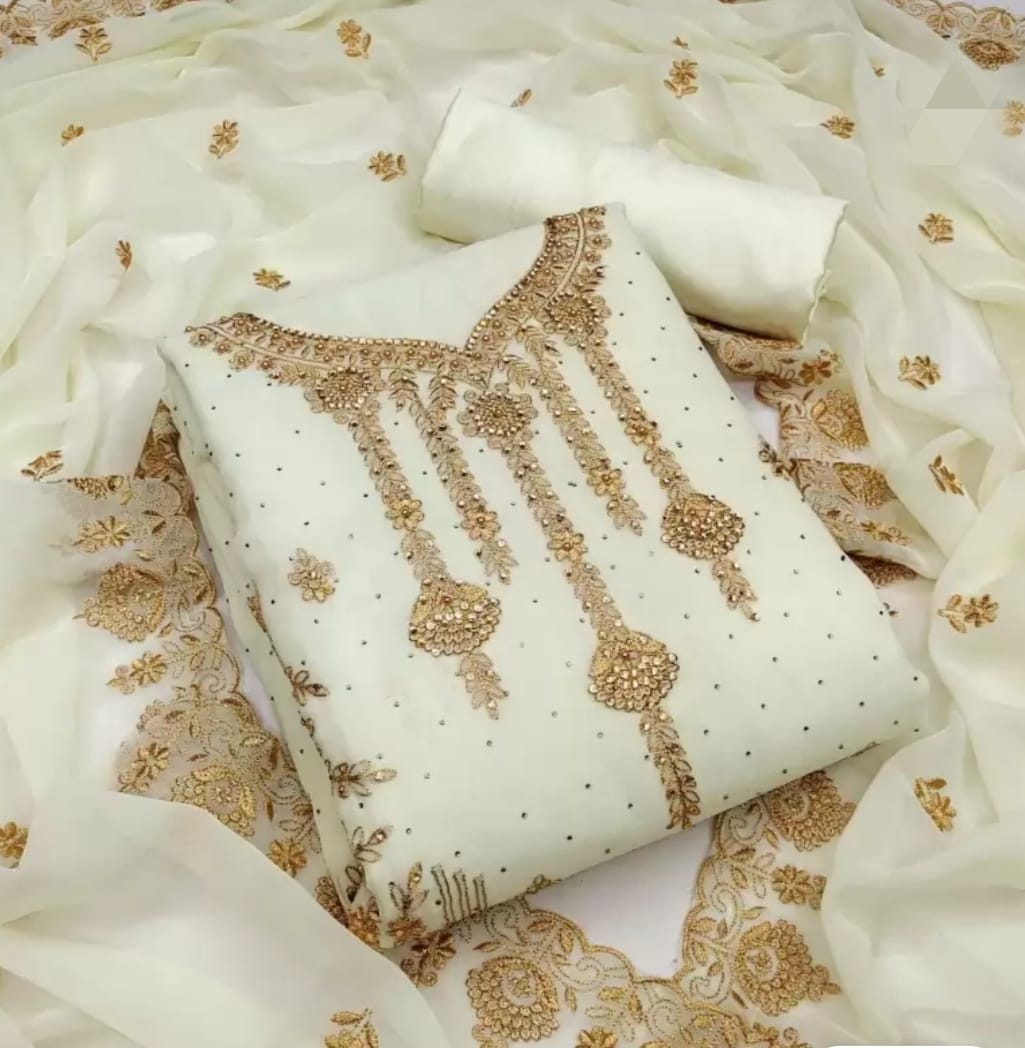 Georgette Embroidery Three Piece_img_0