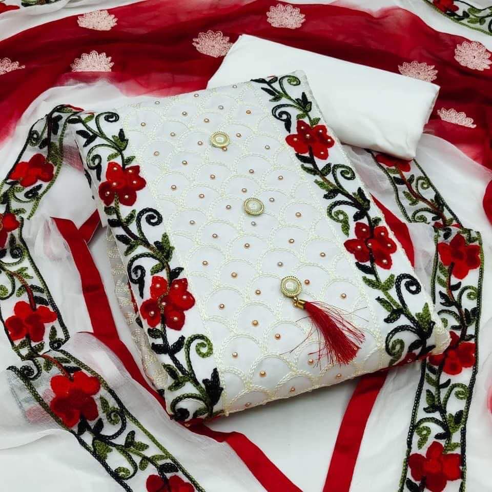 Kashmiri Aari Embroidery Three-Piece_img_0