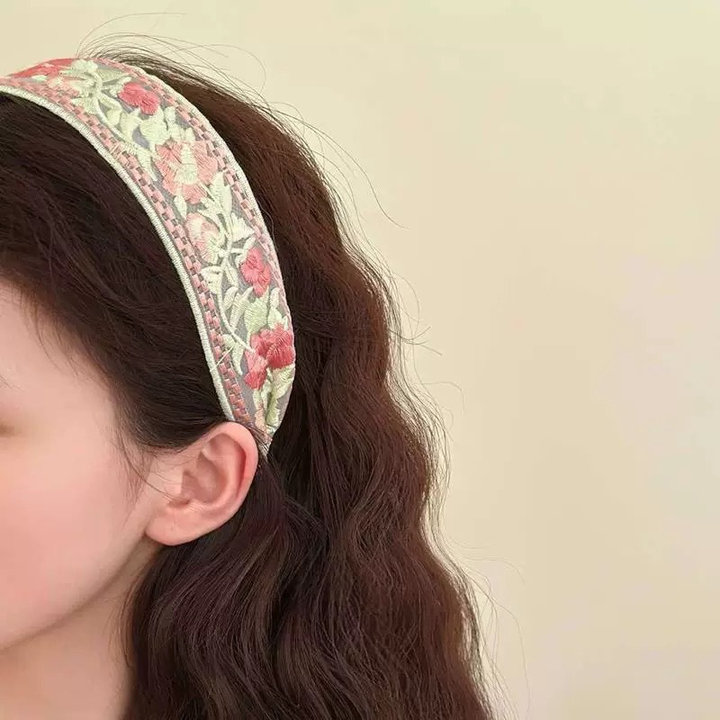 ProX Elegant Chiffon Embroidery Flower Hairband_B-602-1_img_2