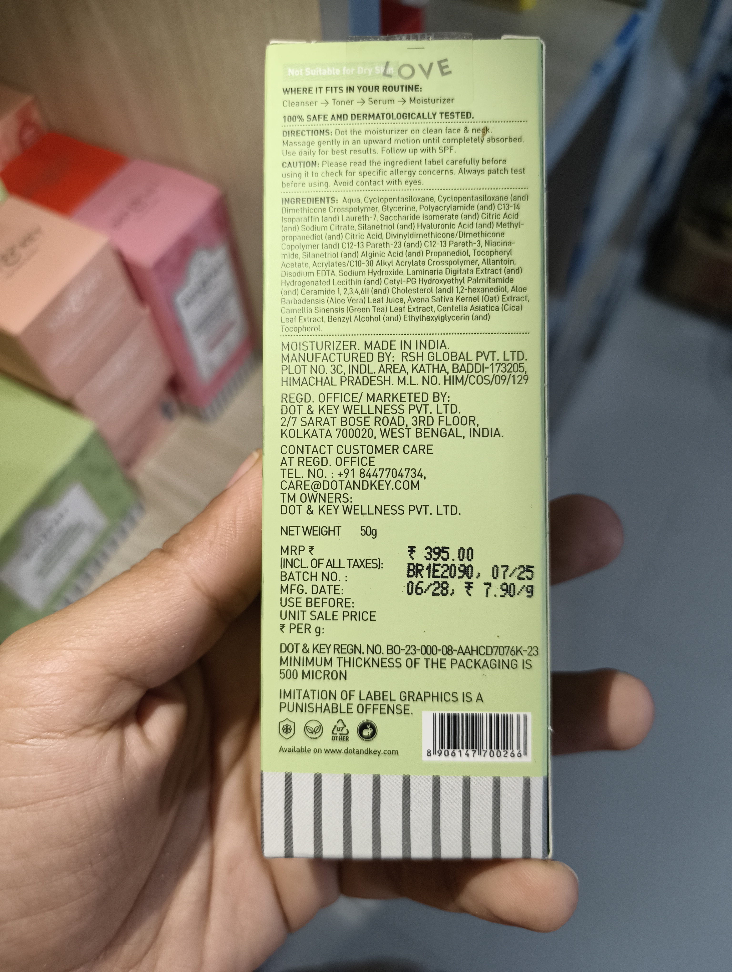 Dot & Key Cica Calming Oil Free Moisturizer 50g_img_1